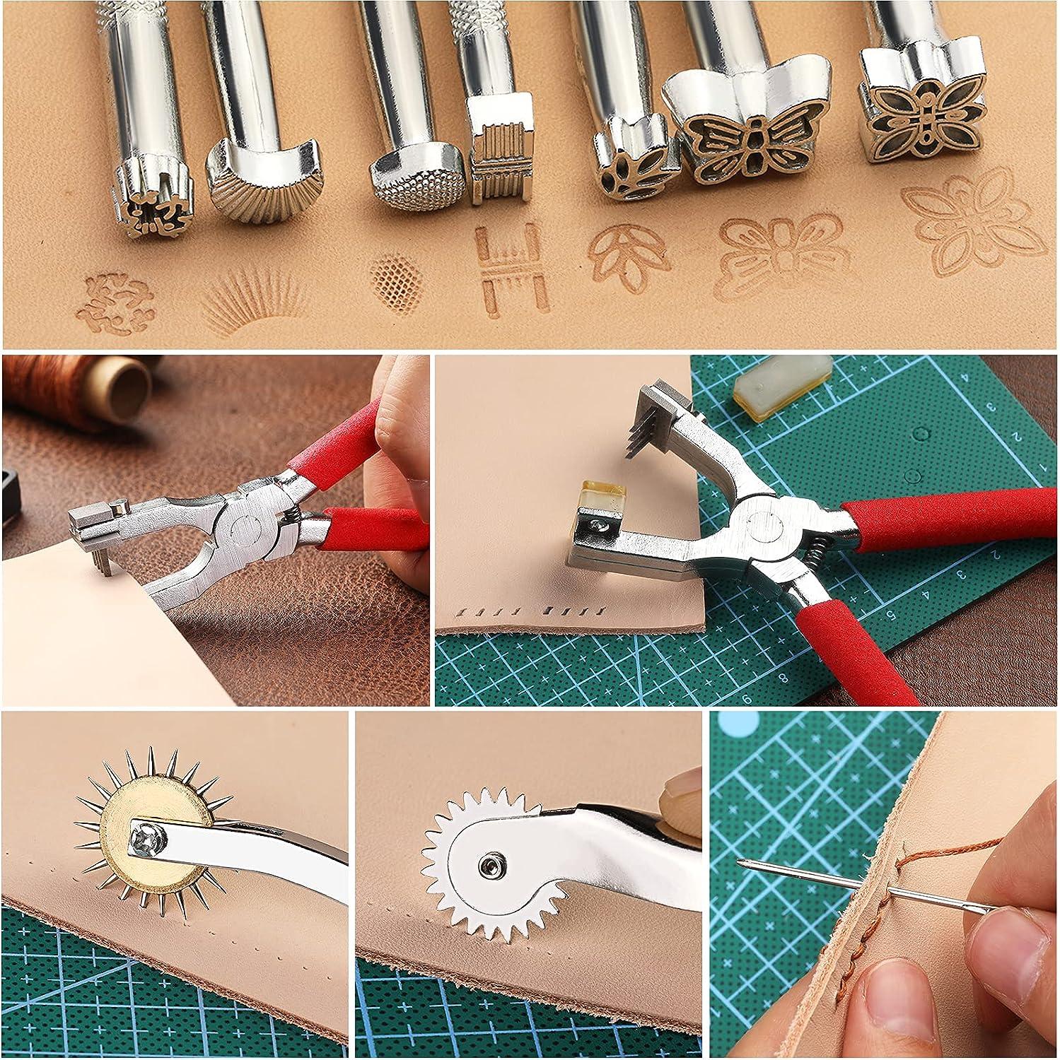 273 Pieces Leather Working Tools and Supplies with Leather Tool