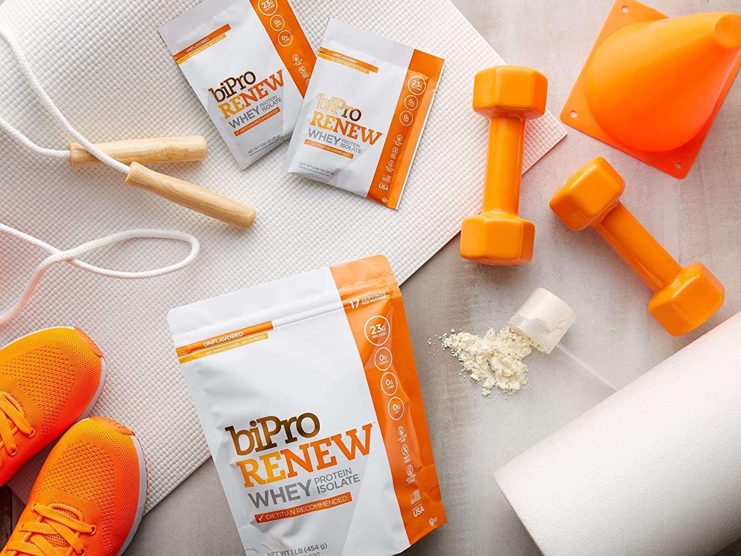 BiPro Renew 100 Whey Isolate Protein Powder Unflavored 1lb