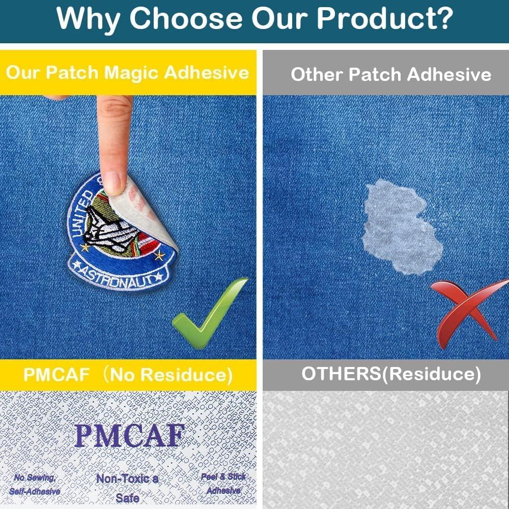 PMCAF Double-Sided Patch Adhesive, Applique Patches & Patch Magic