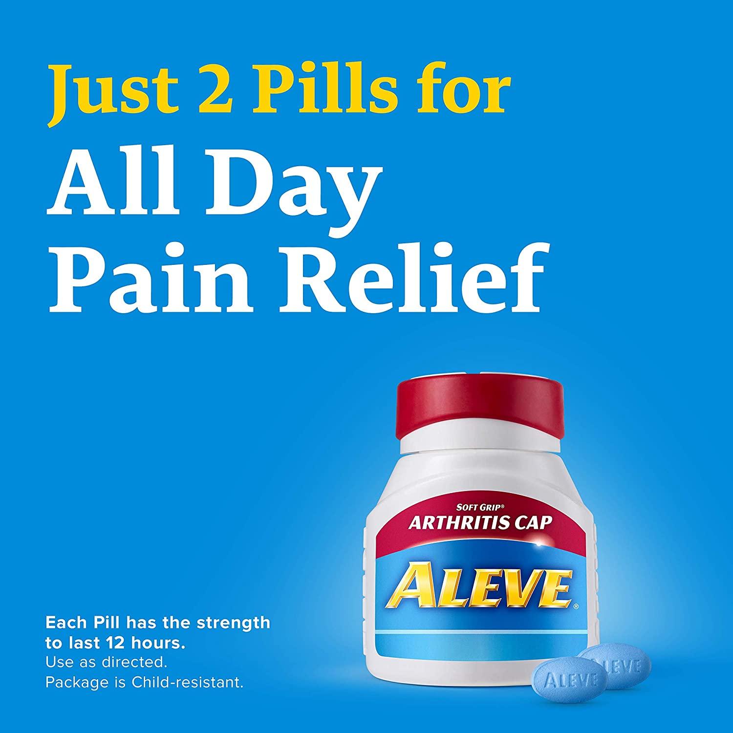 270 ct Aleve Soft Grip Arthritis Cap Tablets 220mg Fast Acting Pain