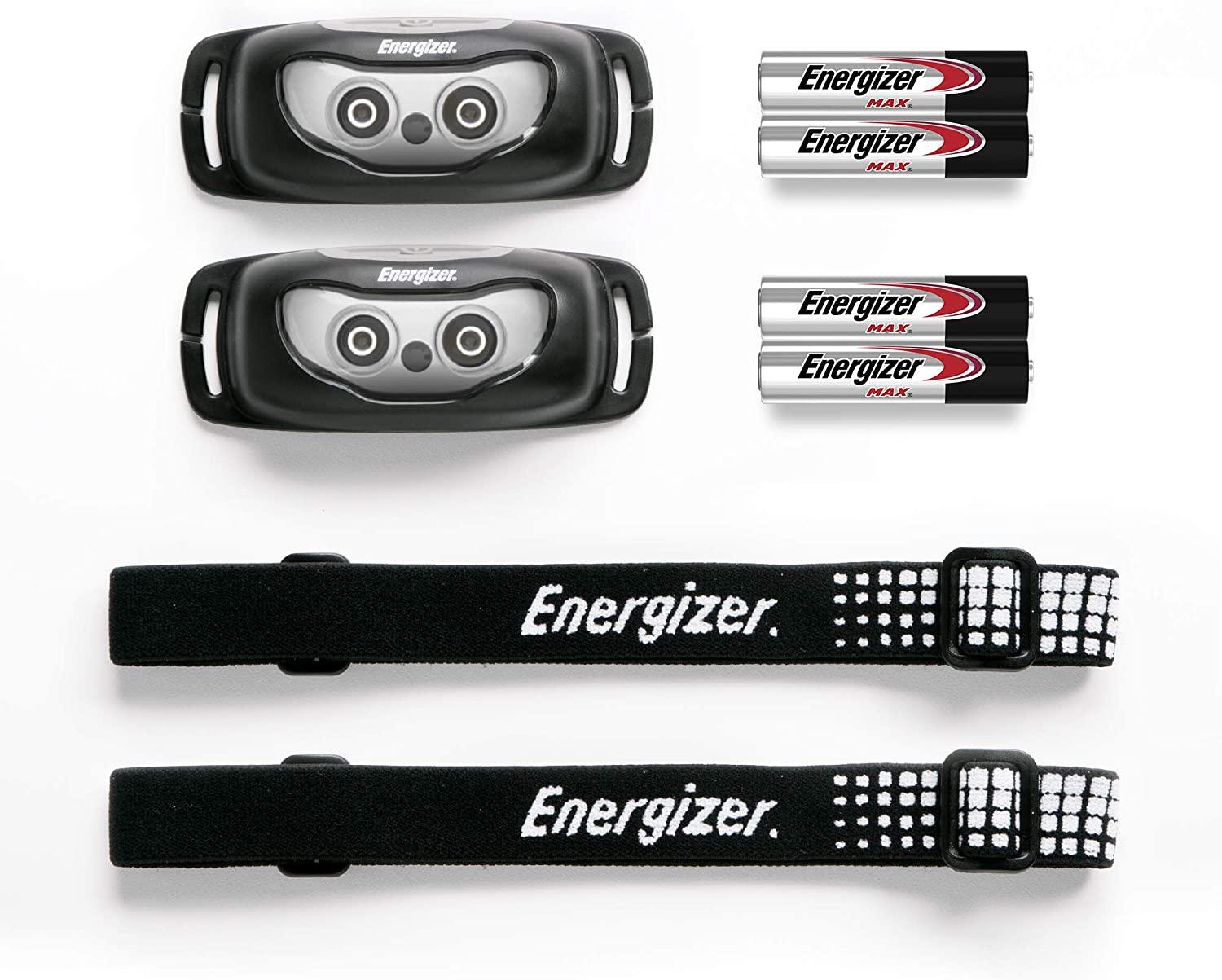 ENERGIZER LED Headlamp (2Pack) Universal+, IPX4 Water Resistant