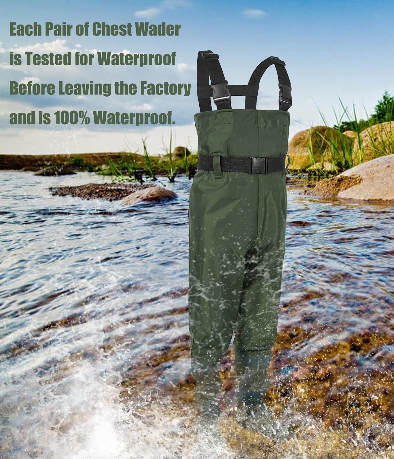 LANGXUN Chest Waders for Kids, Lightweight and Breathable PVC Fishing  Waders for Toddler & Children, Waterproof Hutting Waders for Boys and  Girls, Age 4/5 Little Kid