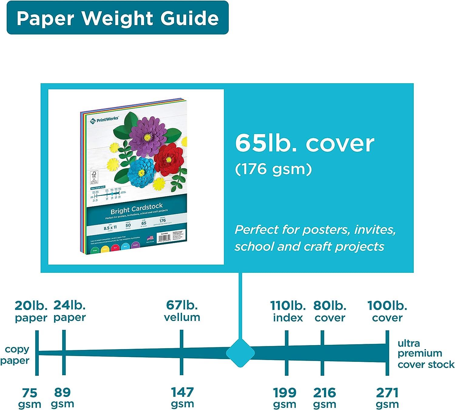 [Clearance] BASIS COLORS - 8.5 x 11 CARDSTOCK PAPER - Light Blue - 80LB  COVER - 100 PK