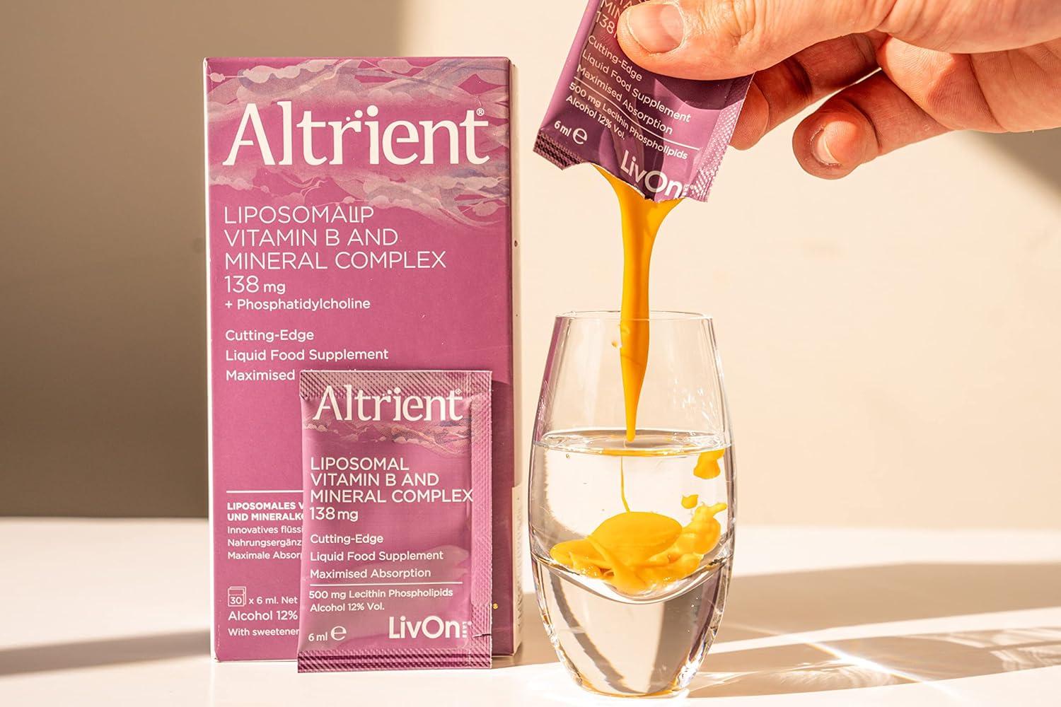 Altrient B Liposomal Vitamin B Complex by LivOn Labs B1 B2 B6 B12