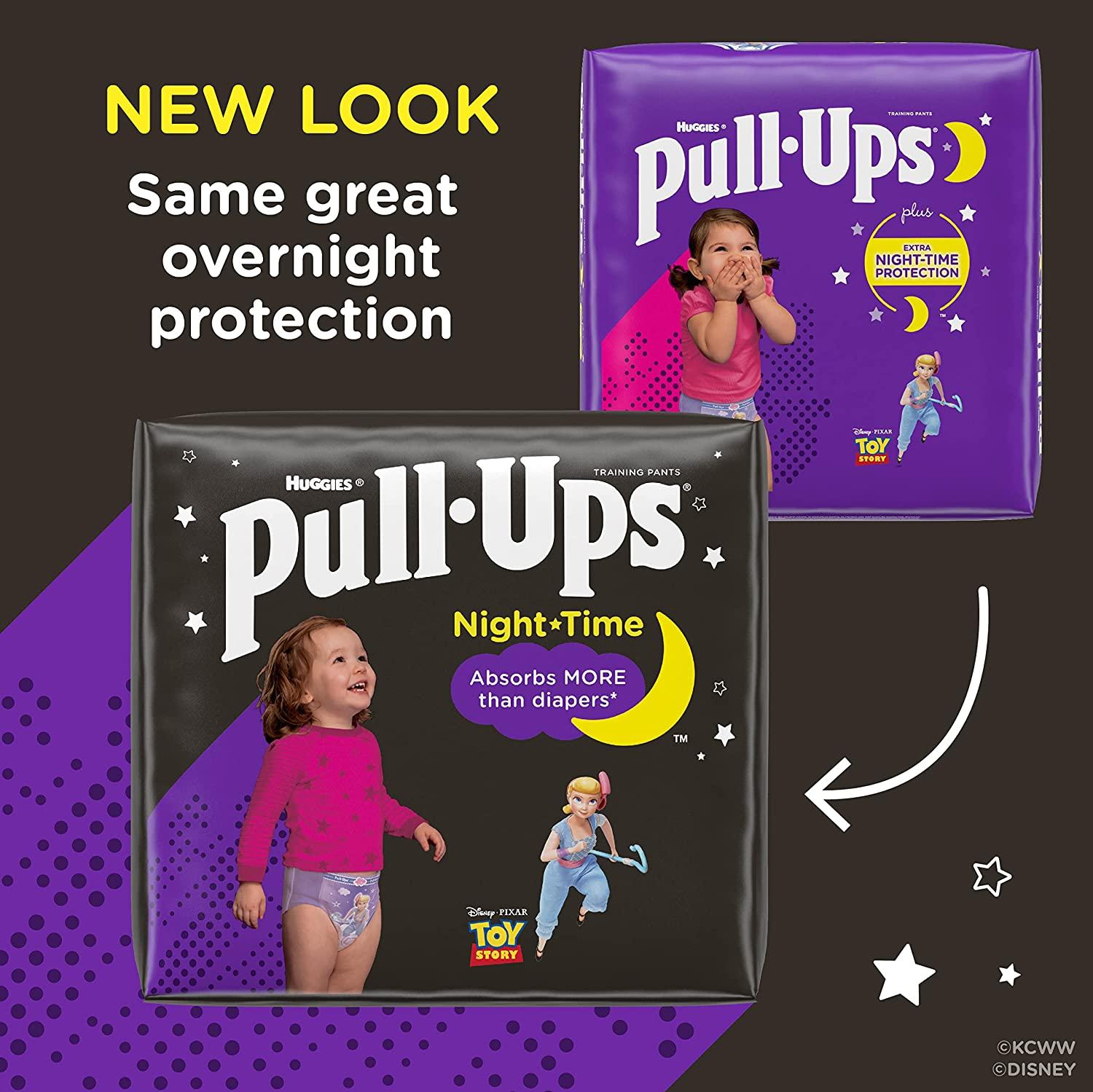 Pull-Ups Night-Time Girls' Training Pants 3T-4T 60 Count Buy Now