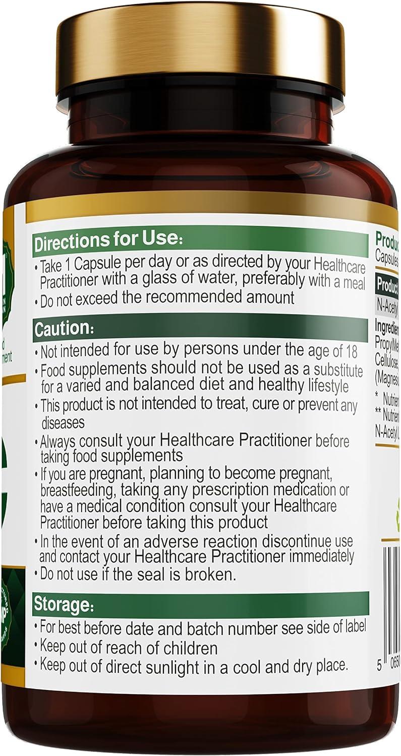 NAC Supplement nac nAcetylcysteine 600mg with l cysteine High