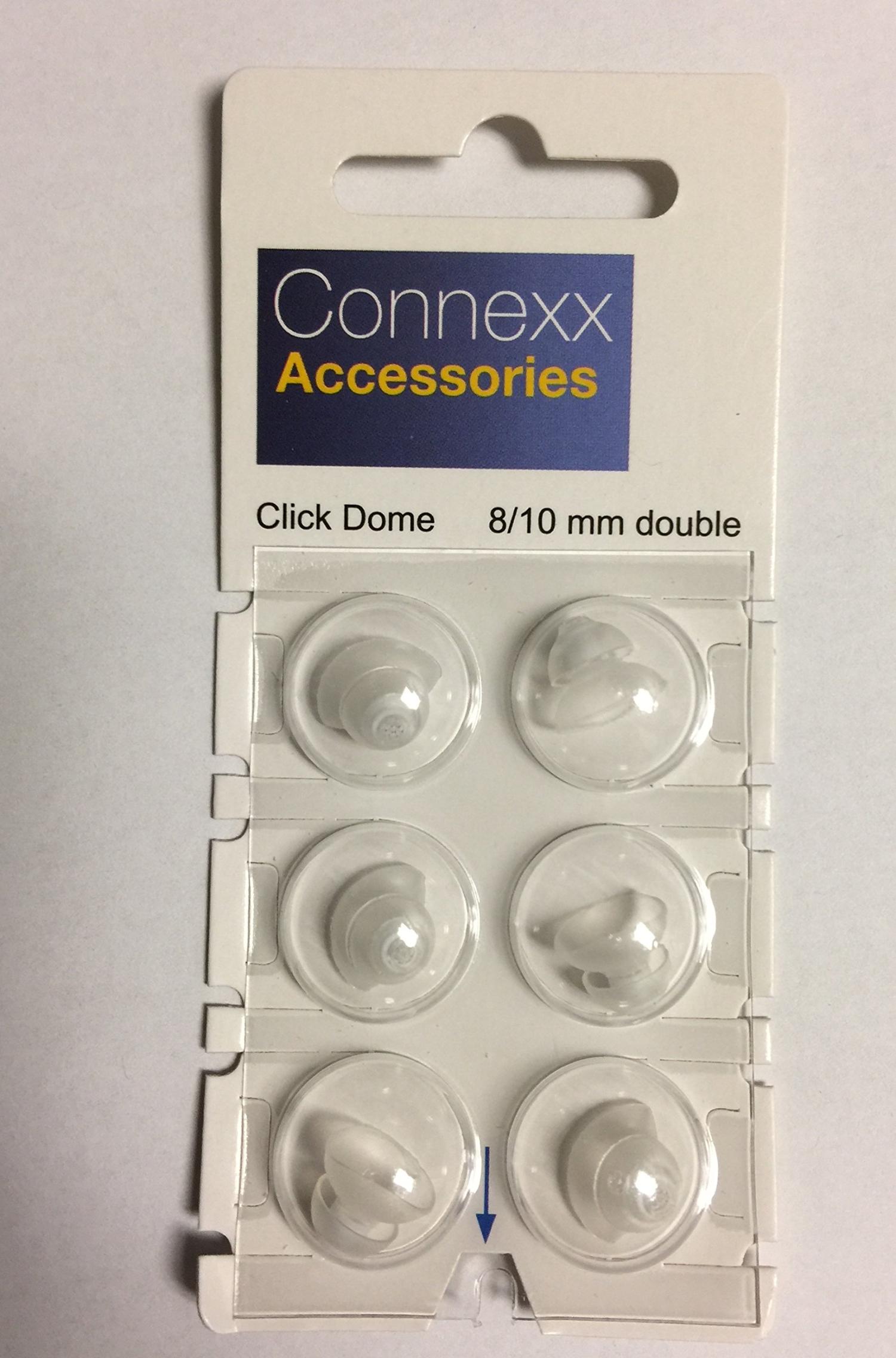 Siemens Click Dome 8/10 mm Double For RIC Hearing Aids 6 Domes Each