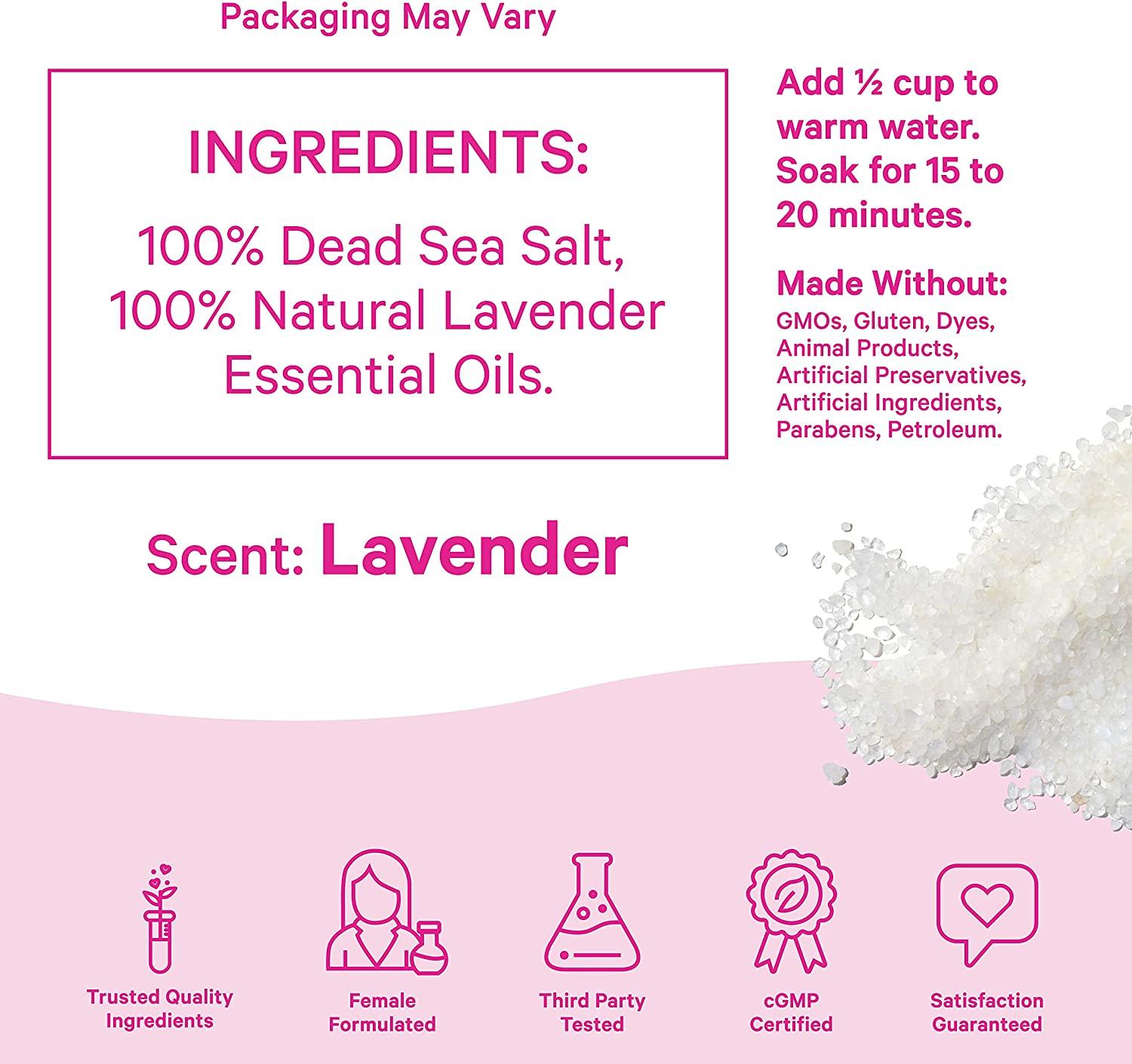 Pink Stork Postpartum Sitz Bath Soak Dead Sea Salt for Perineal Care