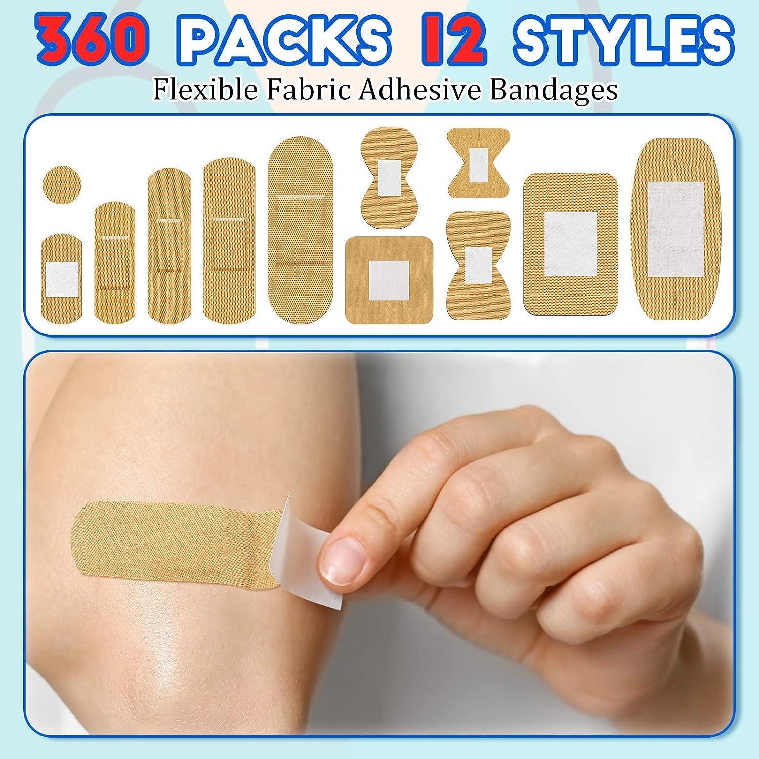 Assorted Styles Flexible Fabric Adhesive Bandages Small Breathable