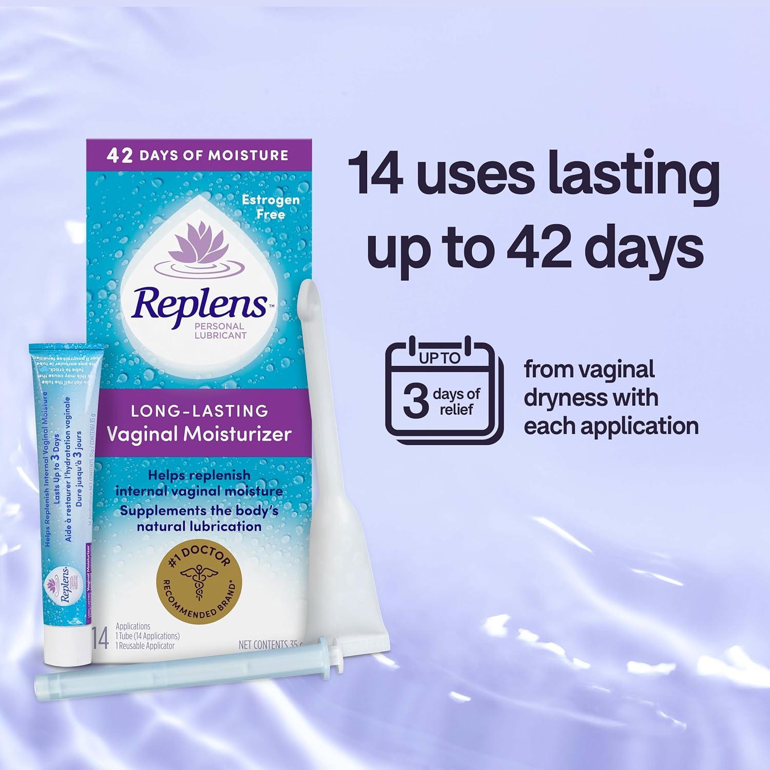 Replens Long-Lasting Vaginal Moisturizer and Lubricant 14 Applications  35-ml (Packaging may Vary) 35 ml (Pack of 1) | Buy Now with Express  International Delivery | GoSupps.com
