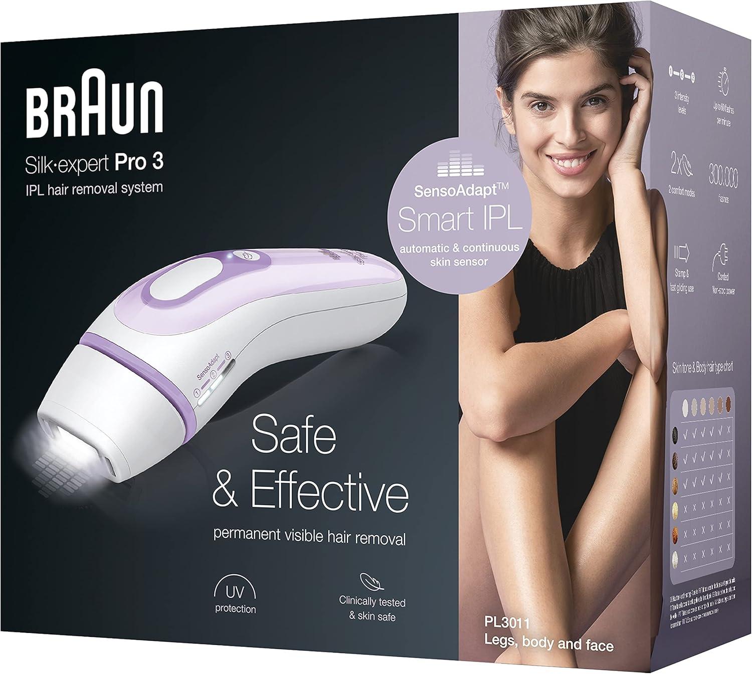Braun IPL Silk Expert Pro 3 - Permanent Hair Removal Device
