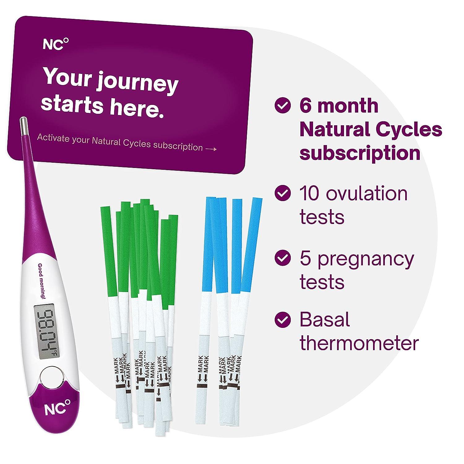 Natural Cycles Plan a Pregnancy Kit 6 Month Subscription with Basal