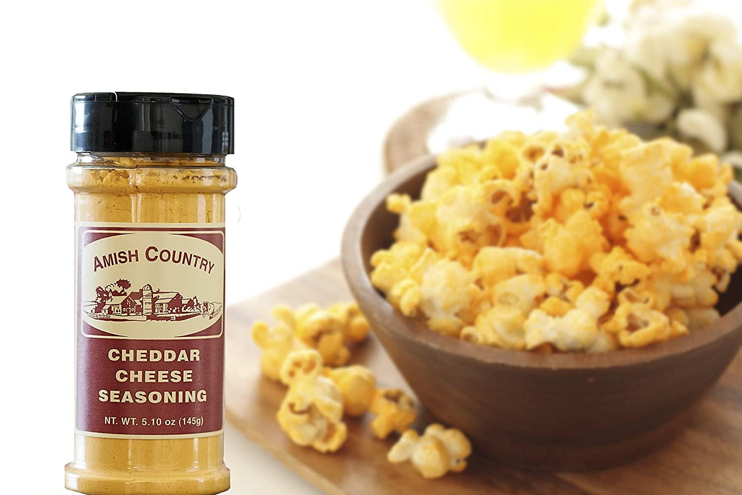 Amish Country Popcorn Cheddar Cheese Popcorn Seasoning 5.1 oz Old