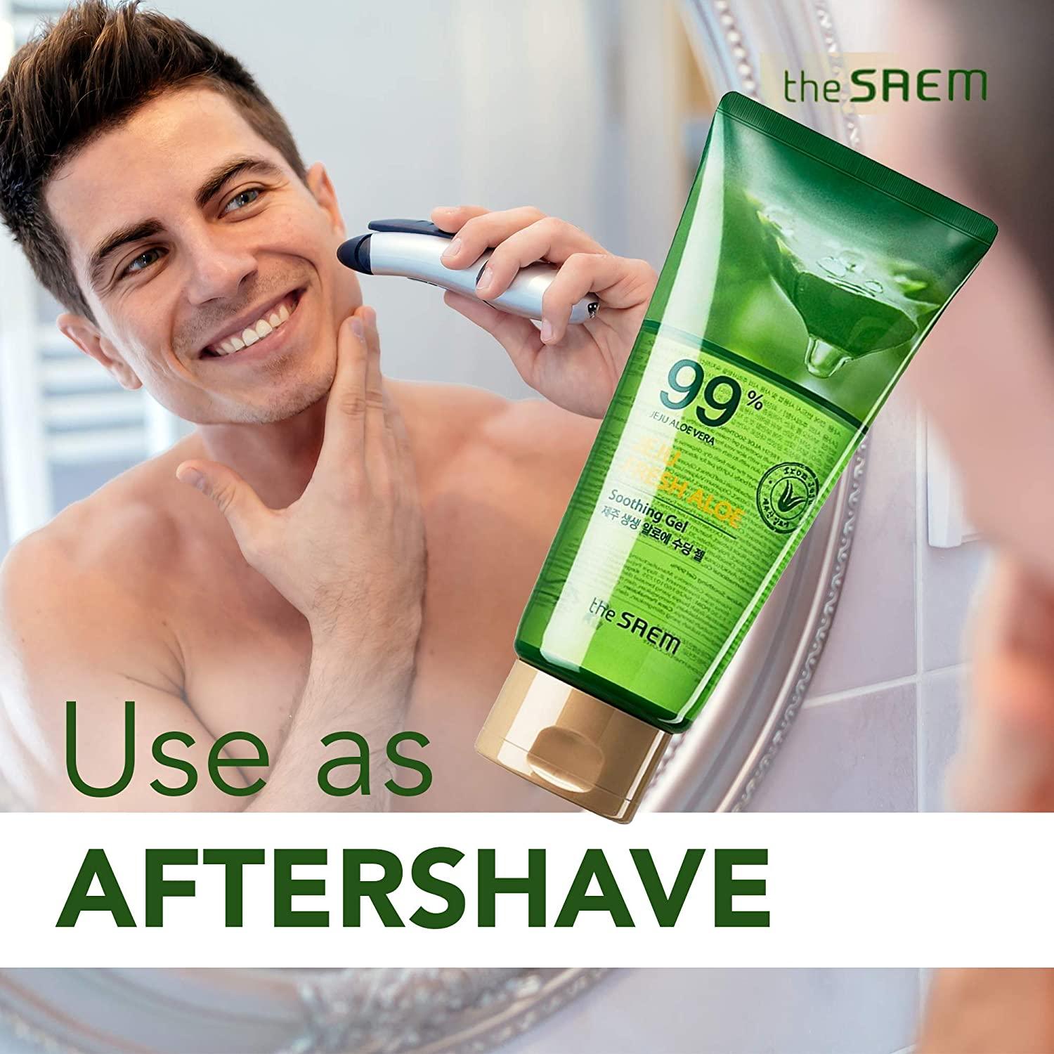 Saem Jeju Fresh Aloe 99% Aloe Vera Soothing Gel | 10.14 fl oz - Hydration &  Skin Relief | Buy Now with Express International Delivery | GoSupps.com