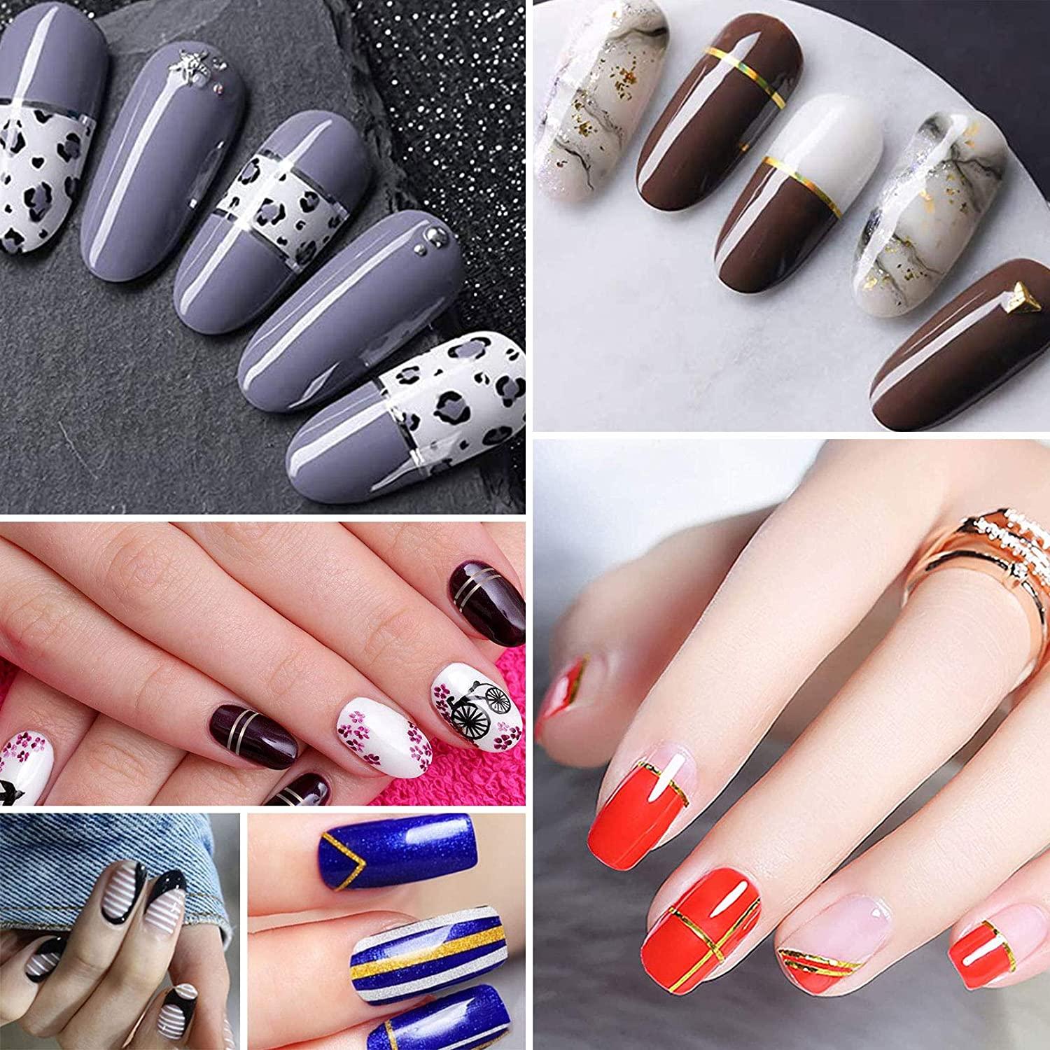68 PCS Nail Art Striping Tape Line Decoration Sticker DIY Nail Tip