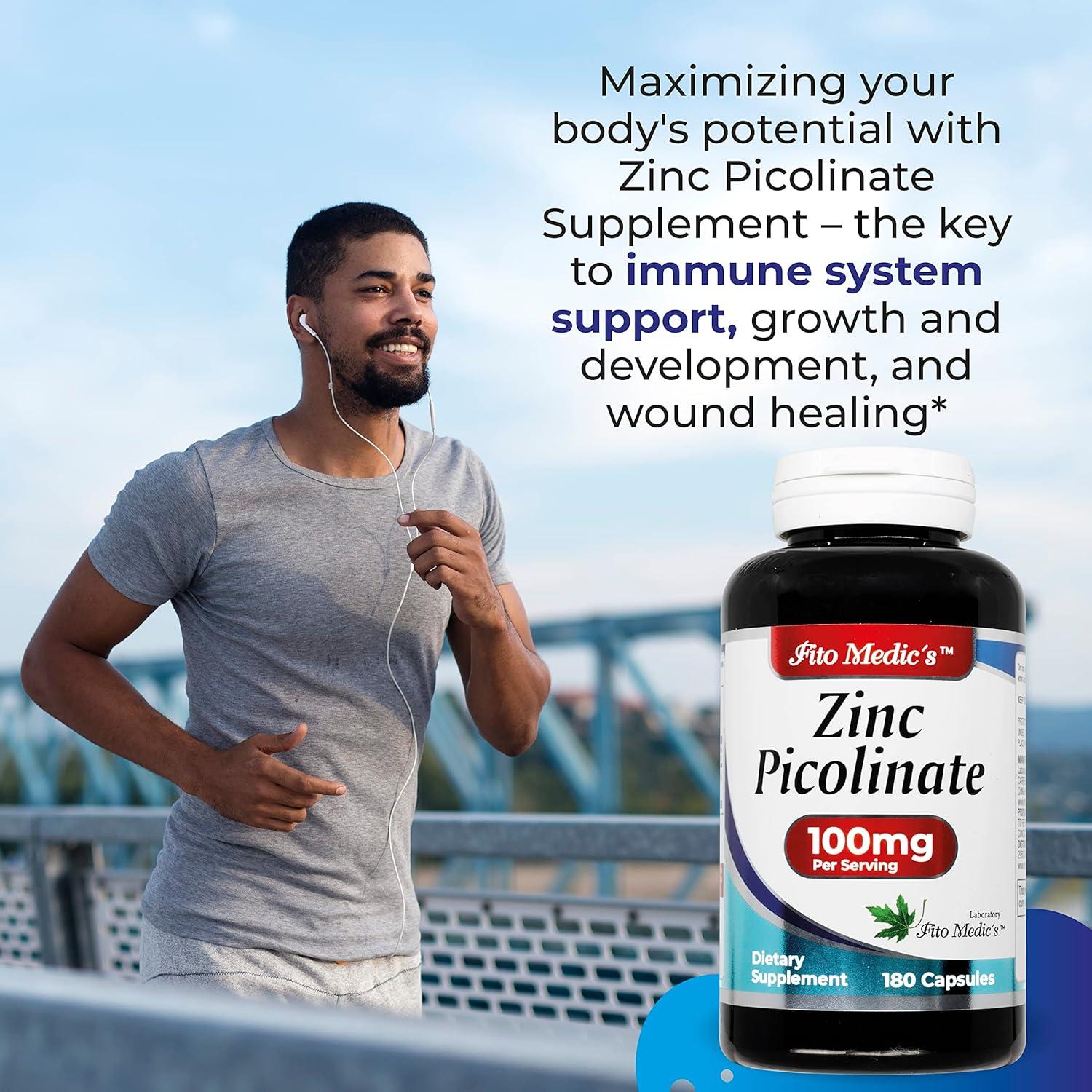 LAB Zinc 100mg per Serving of Zinc Picolinate Immune Support