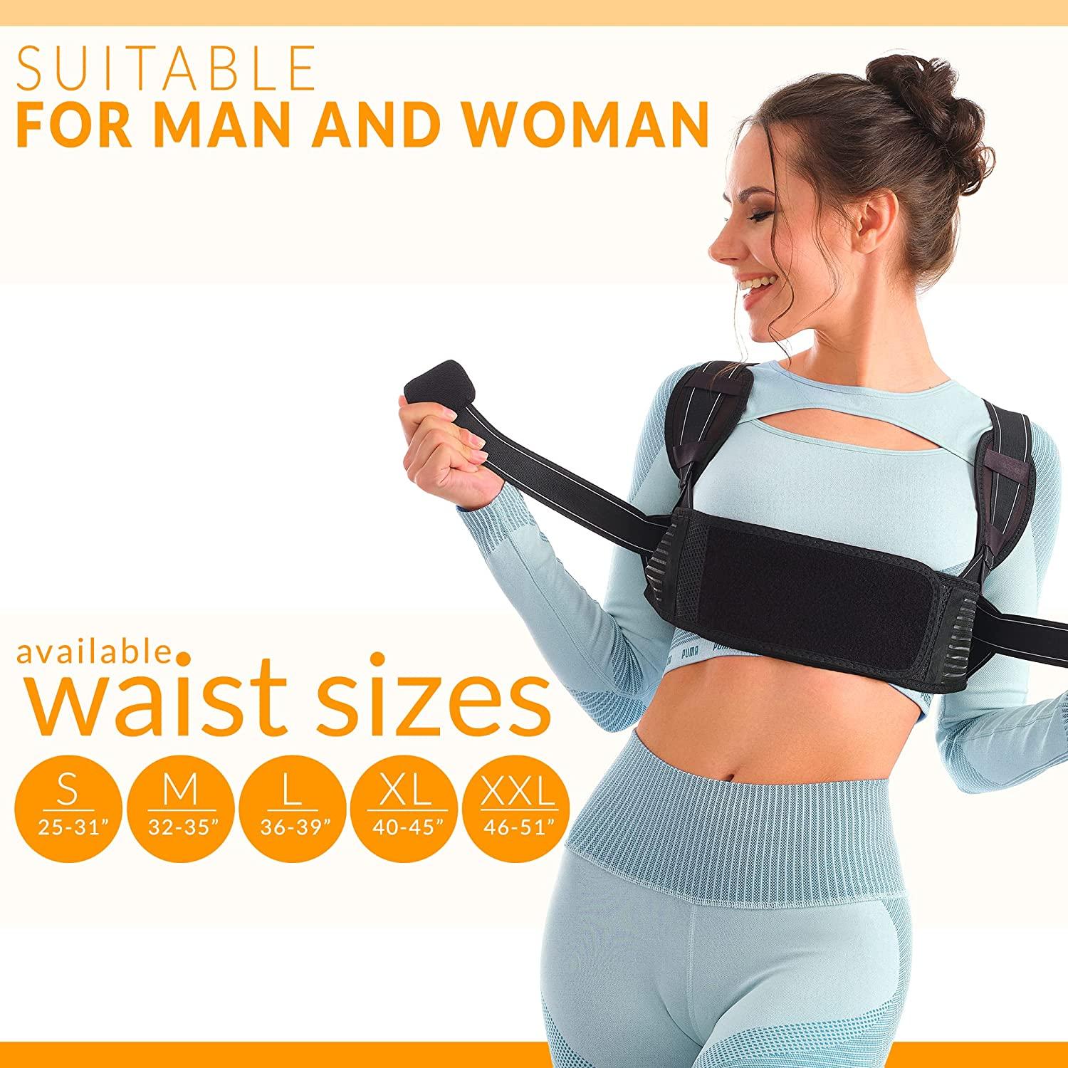 Selbite Posture Corrector Adjustable Back Brace for Women and Men