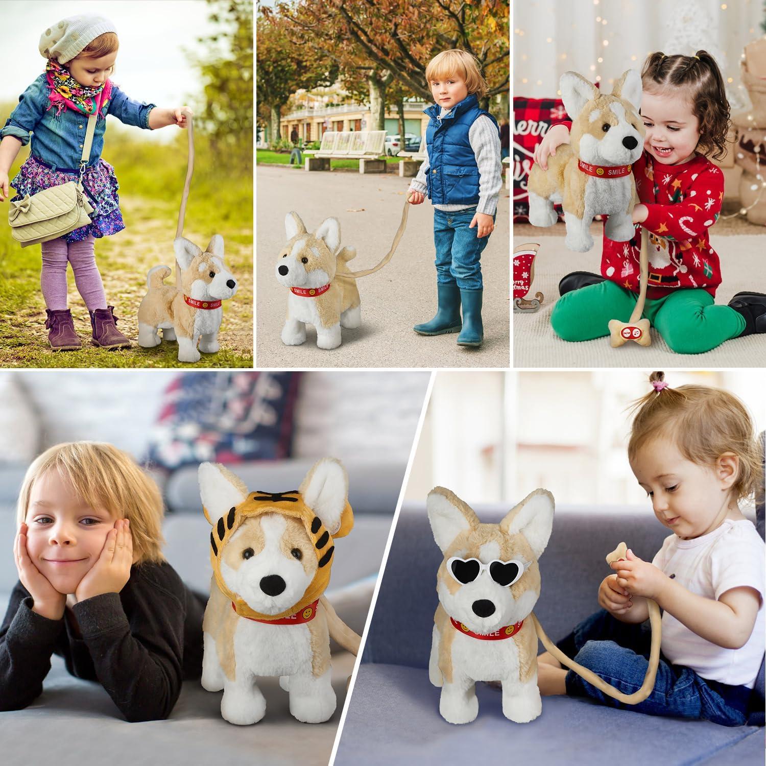 Dancing dog toy on leash online