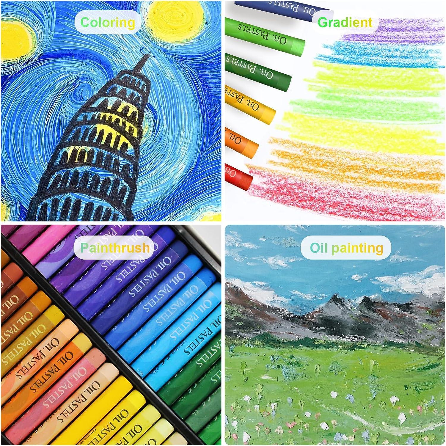 YQSWXZQP Oil Pastels-Crayons-Oil Sticks-Oil Pastels for Kids-Oil paint  sticks-Vibrant Oil Pastels Set for Artists-Perfect for Drawing Painting and  Blending-Ideal for Beginners and Pros Alike.