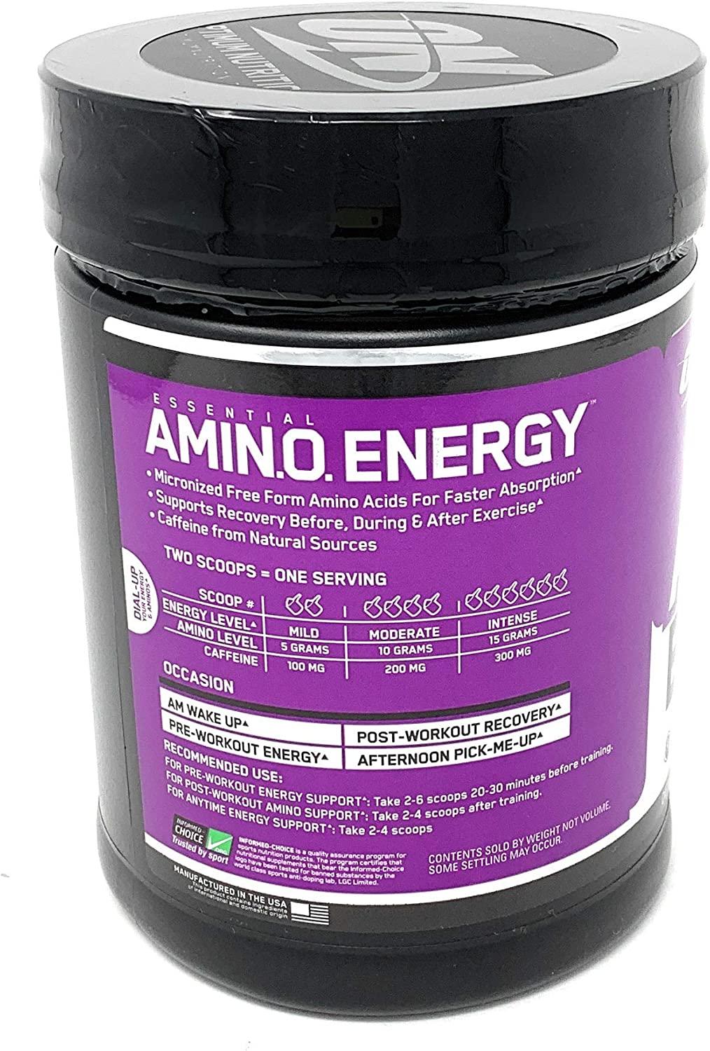 Optimum Nutrition Essential Amino Energy Concord Grape 62 Servings, 1