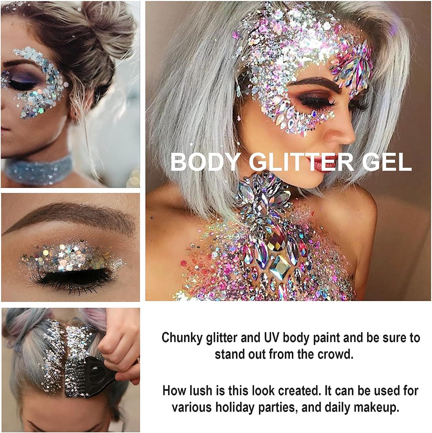 Body Glitter Gel Paint 