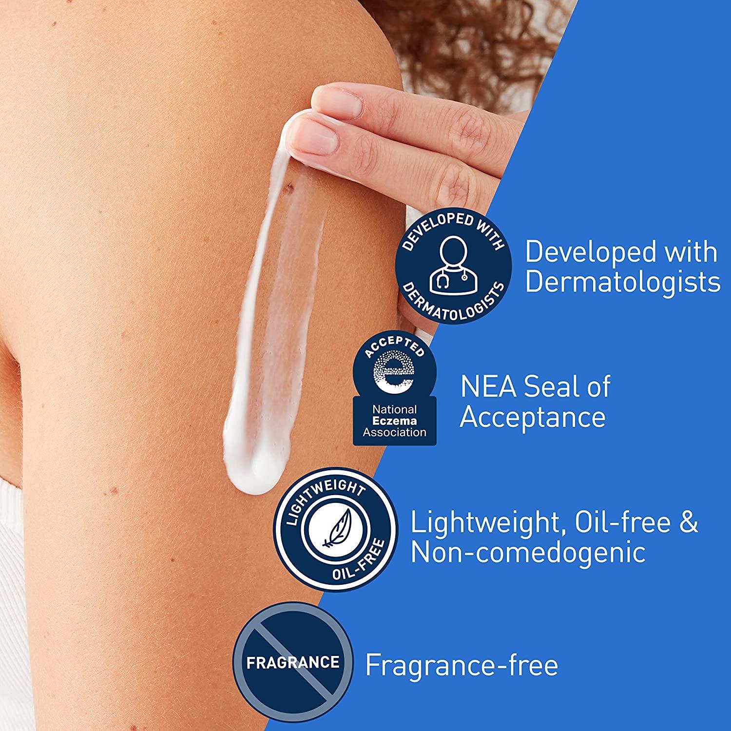 CeraVe Daily Moisturizing Lotion for Dry Skin Hyaluronic Acid