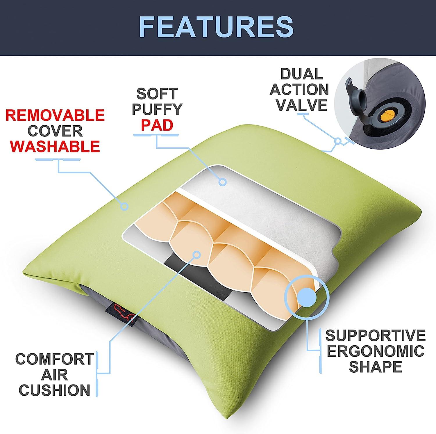 Inflatable Lumbar Support Pillow Portable Back Pillow Lumbar