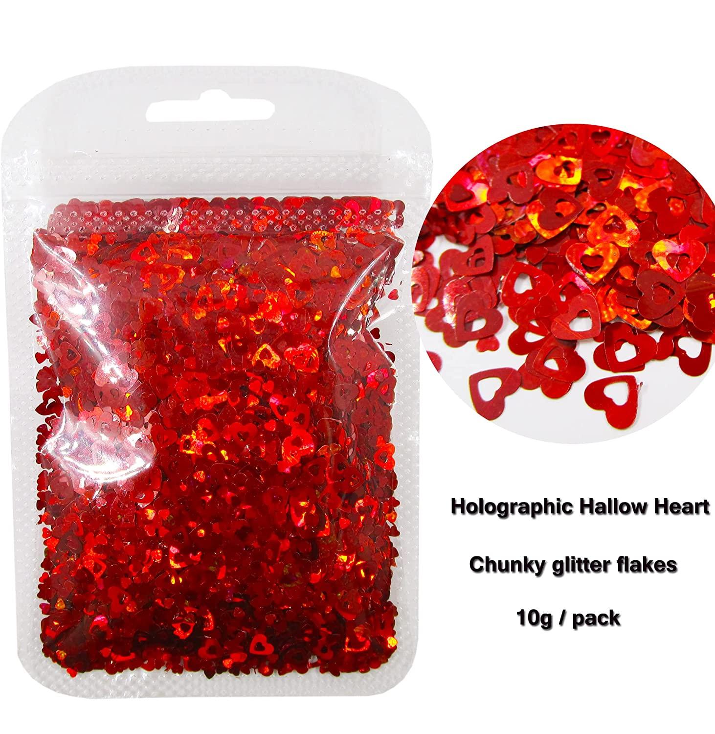 1kg/bag Iridescent Hollow Heart Shape Glitter Sequins Confetti Paillettes Craft  Resin Supplies For Nail Decorations Valentine's - AliExpress
