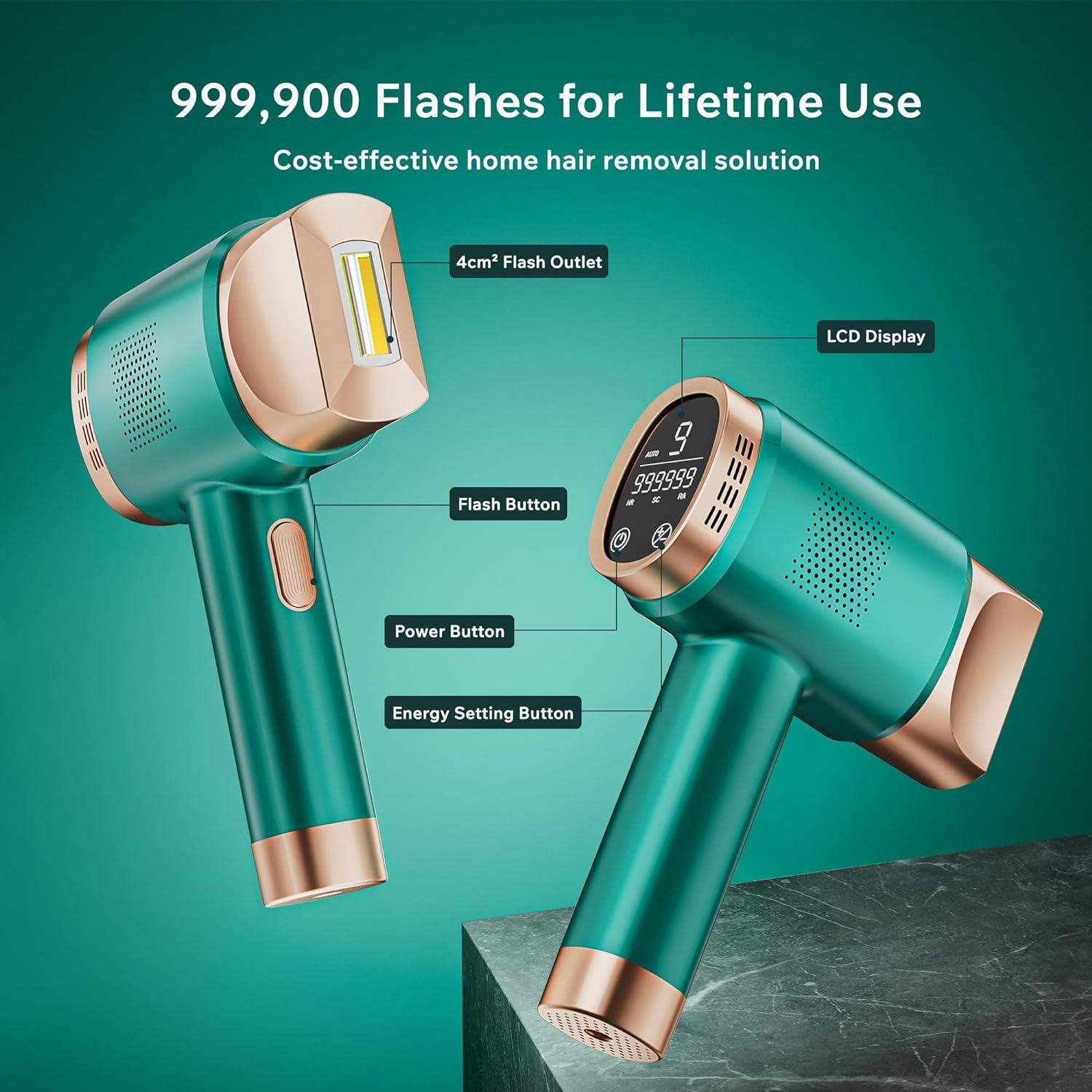 AMINZER 2023 IPL Hair Removal Device 3-in-1 Functions HR/SC