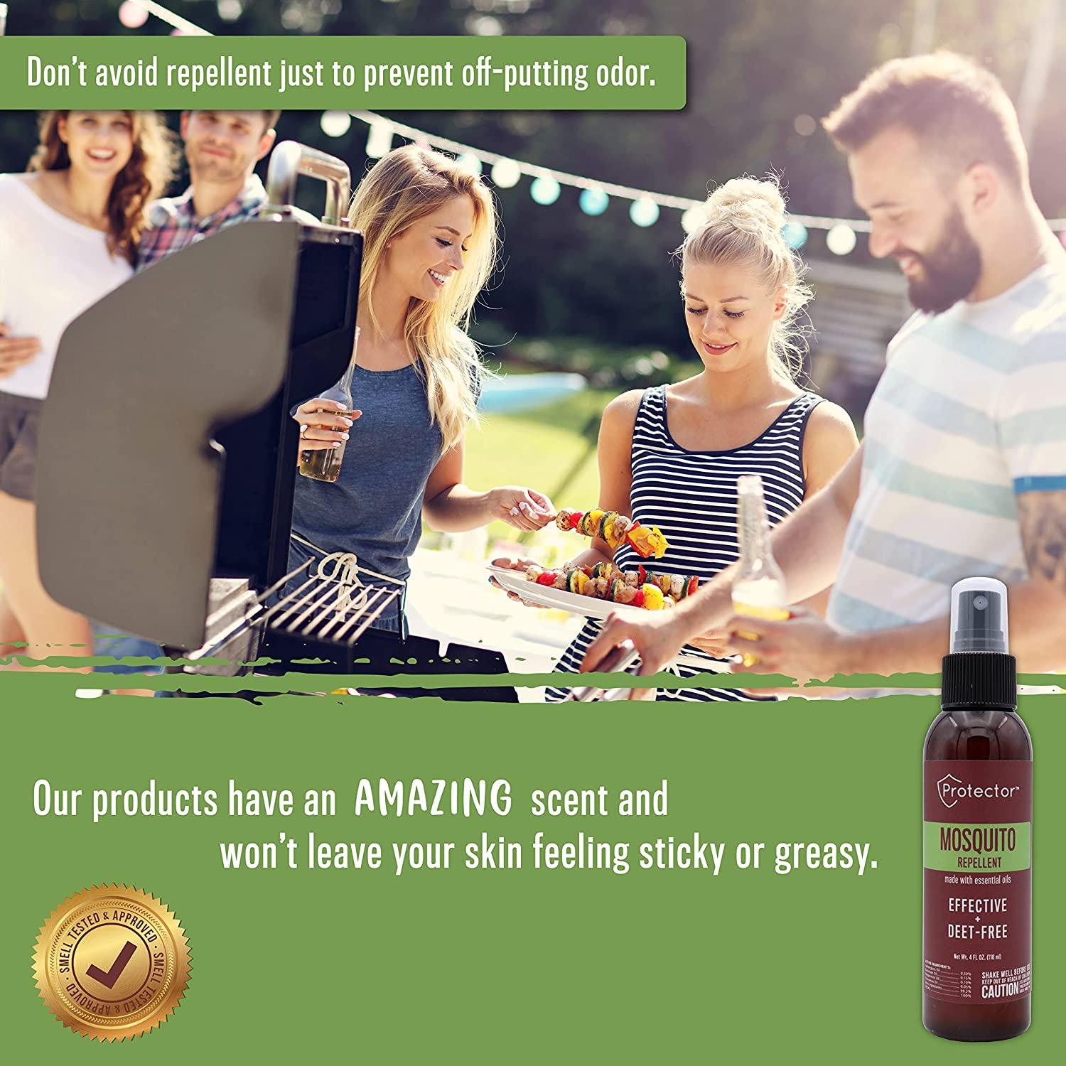 Mosquito Guard Natural Repellent Spray - DEET Free Organic Bug Spray For Outdoor Protection