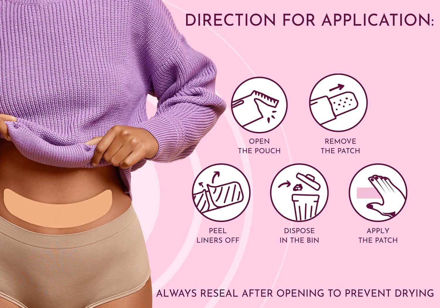 KNOXZY Feminine Pain Relief Patches (5 Patches) for Period, Menstrual