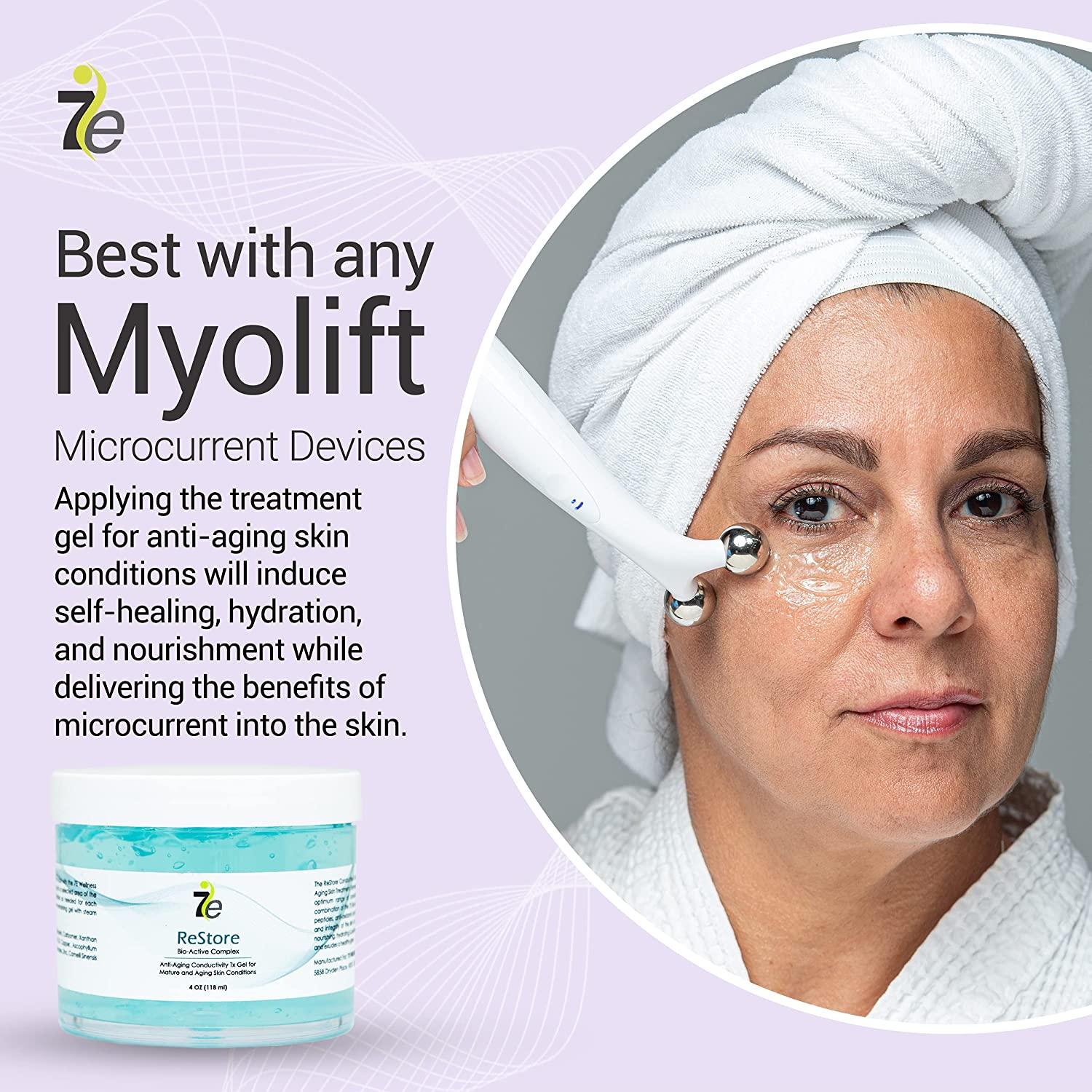 7E Wellness ReStore Conductive Gel with BioActive Complex 4oz Facial Skin Care Products