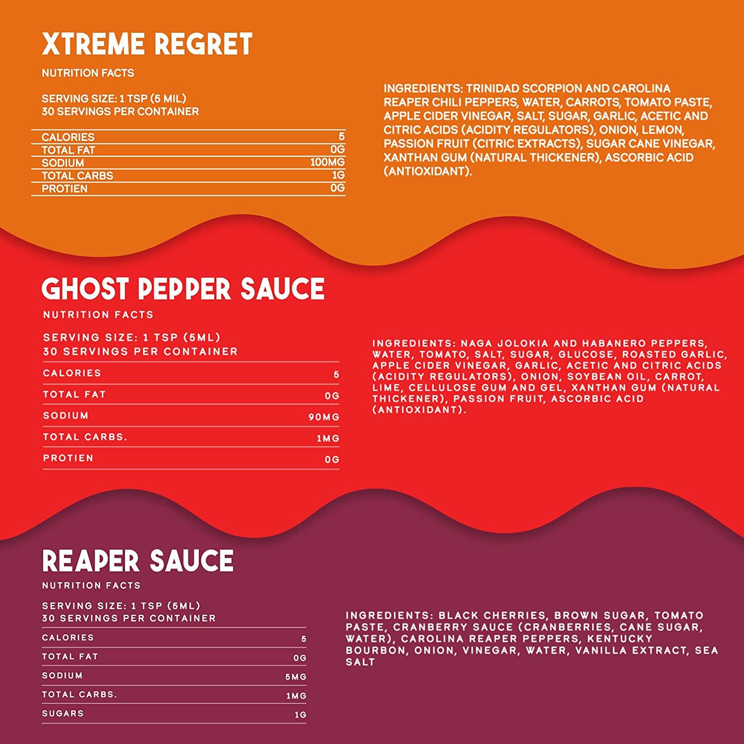 Elijah's Xtreme Award Winning Hot Sauce Variety Pack Ghost Pepper