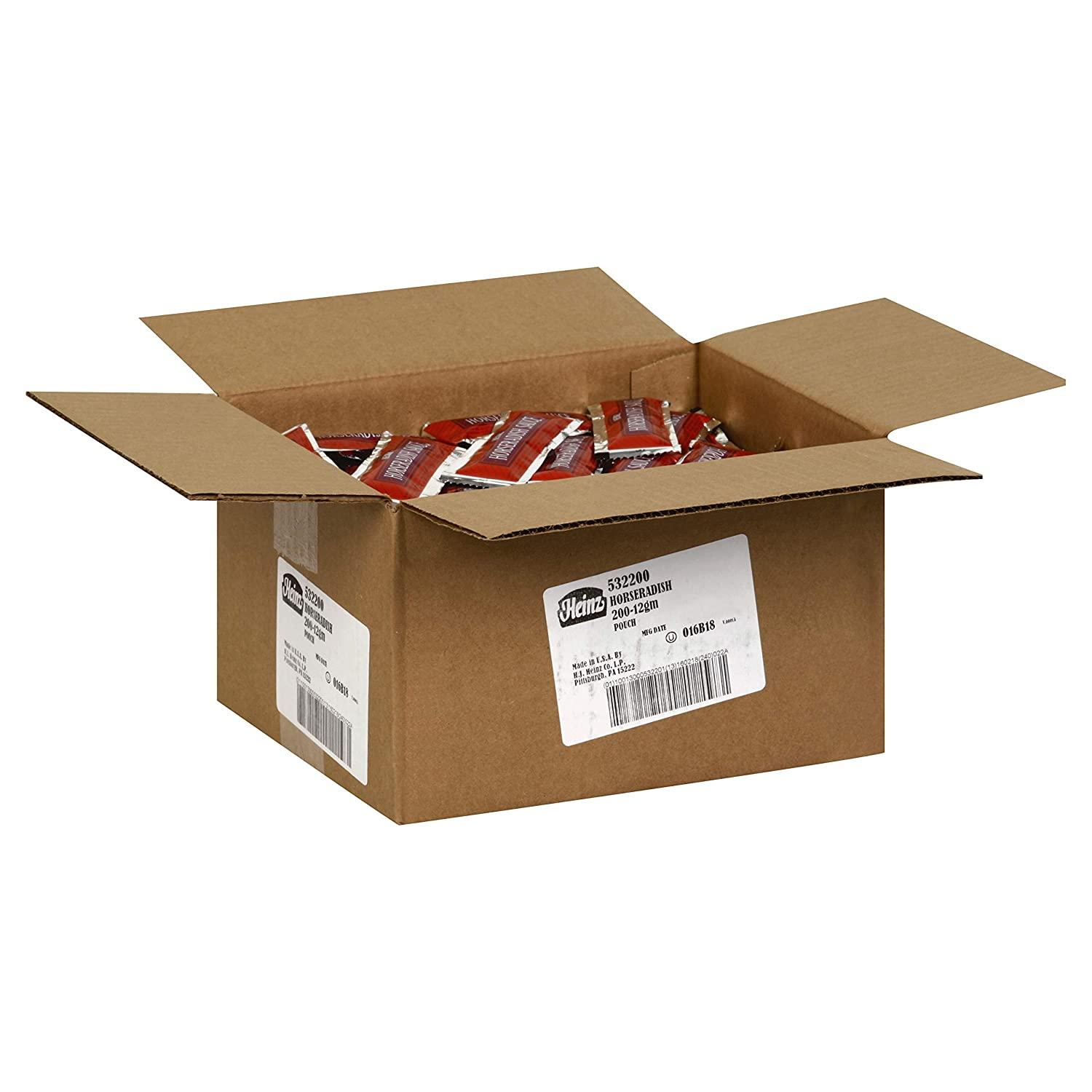 Horseradish Sauce Single Serve Packets Case of 200 (12g each)