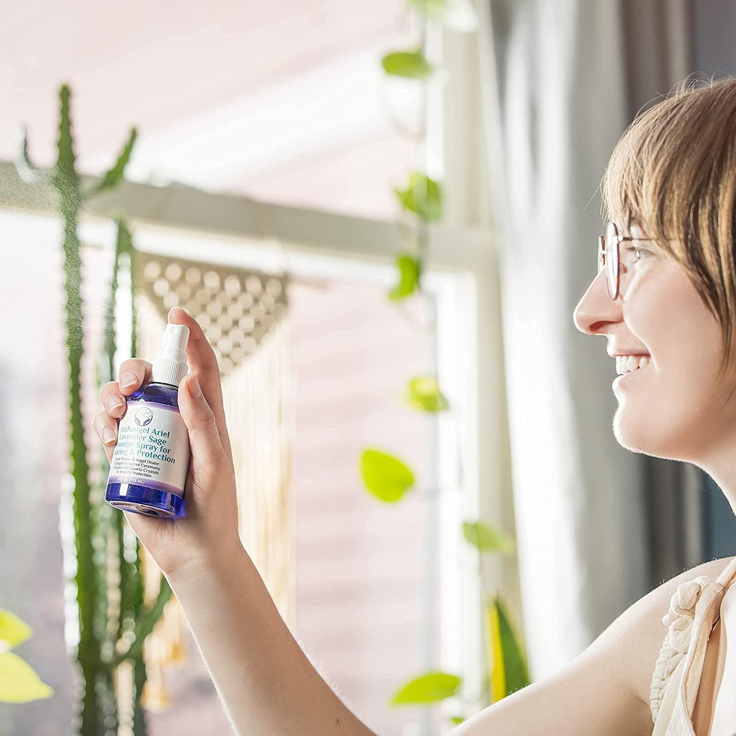 Heal The Masses Sage Smudge Spray Archangel Ariel Lavender and Sage