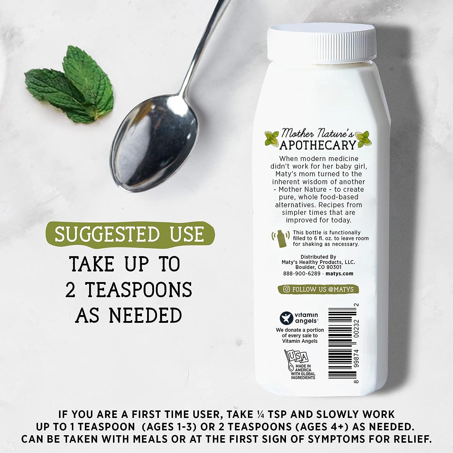 Maty's Acid Relief Liquid Natural Heartburn Antacid Alternative with