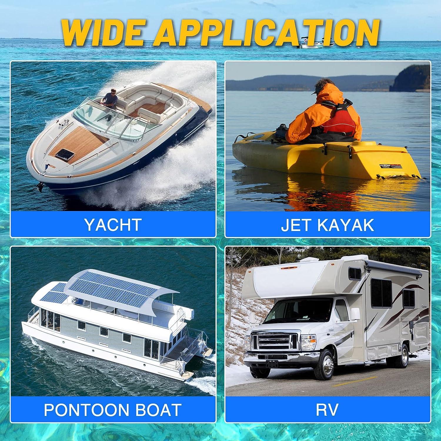 6 Inch White Round Boat Hatch Cover Universal Deck Plate for Marine