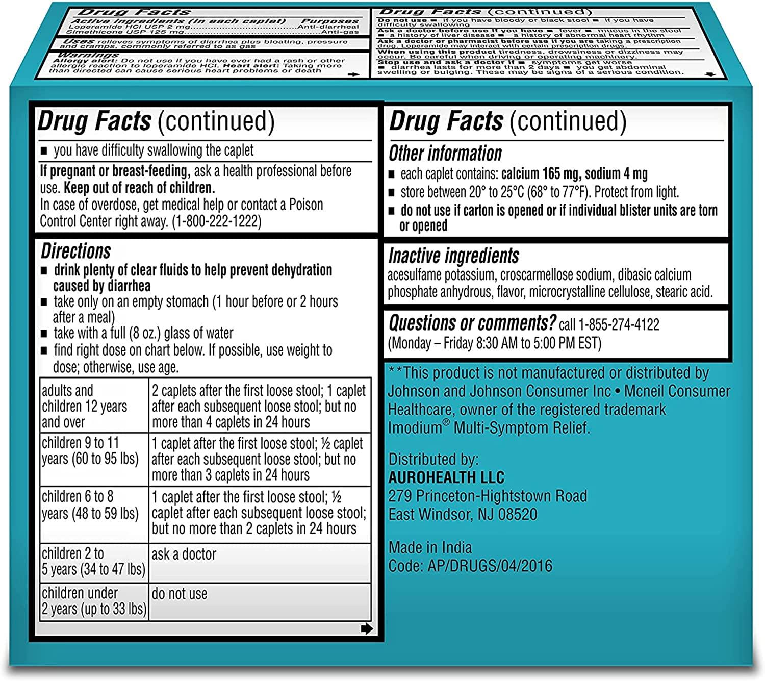 Primary Health AntiDiarrheal & AntiGas, Loperamide Hydrochloride and