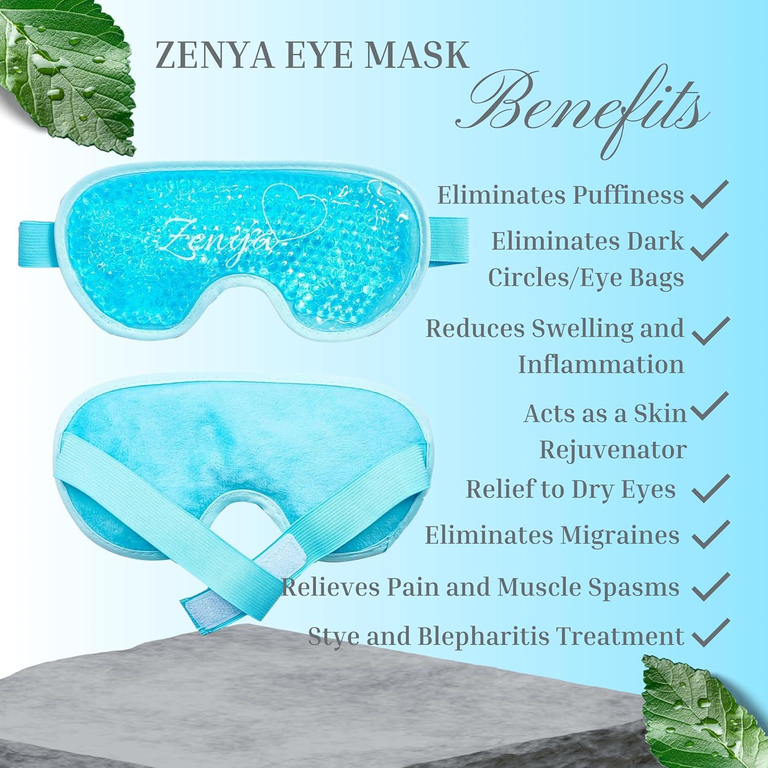 Gel Sleep Eye Mask Cooling Heating Reusable Hot Cold Headache Relief Migraine UK | UK - View #2
