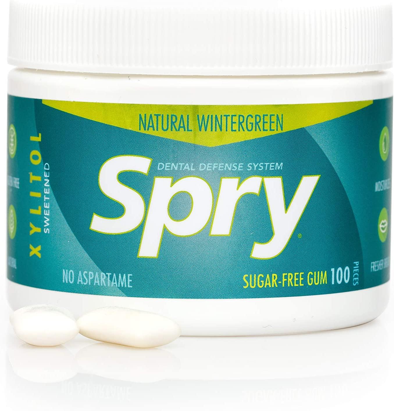 Spry Fresh Natural Xylitol Chewing Gum Dental Defense System Aspartame