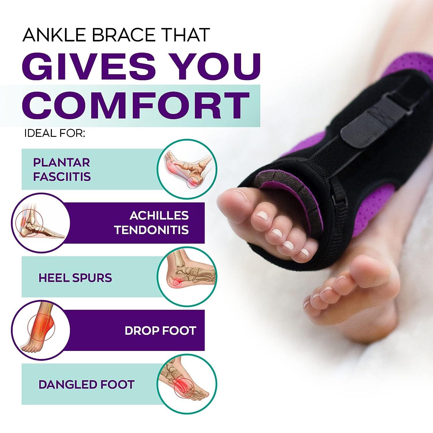 Absolute Toe Plantar Fasciitis Night Splint Foot Pain Relief Adjustable