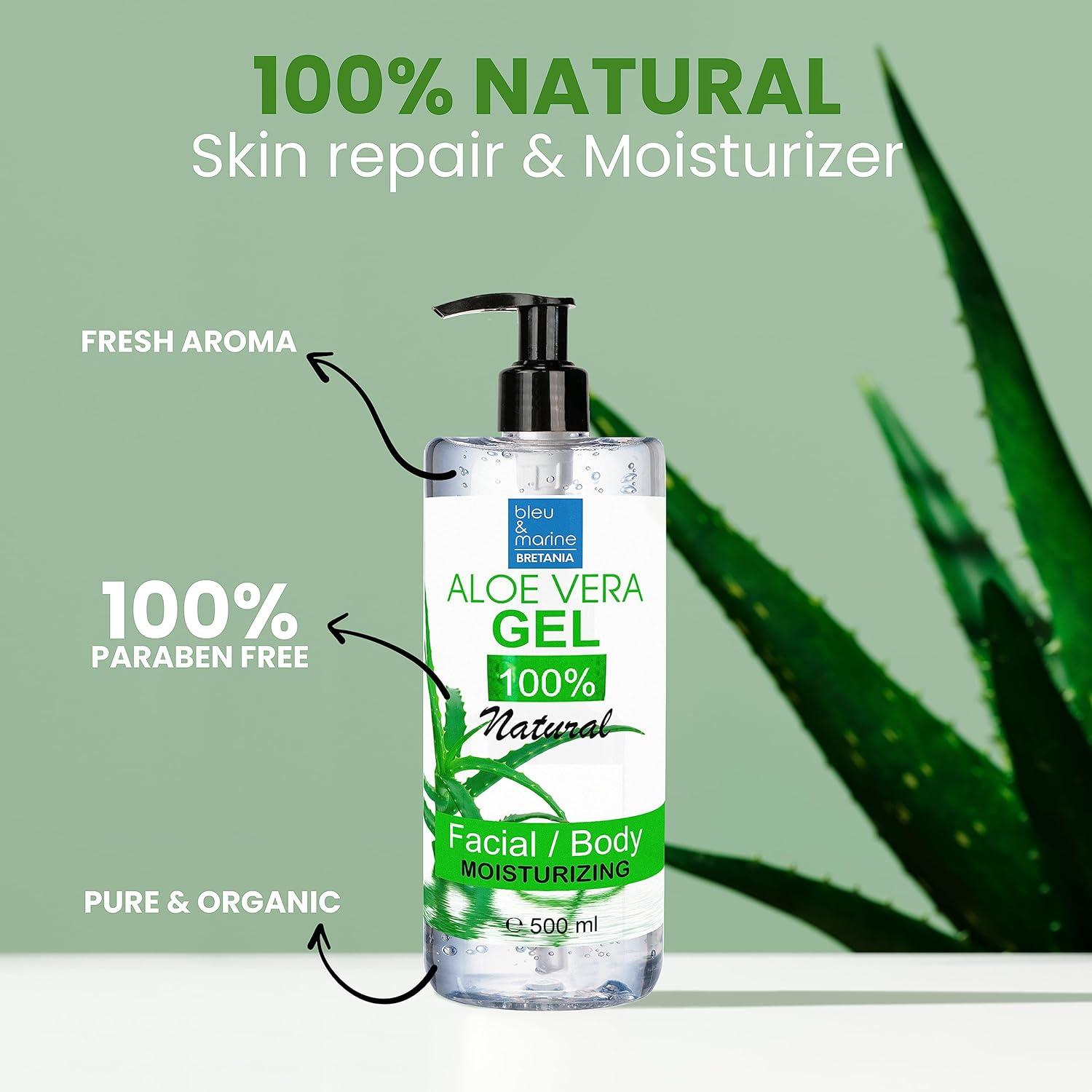 1000 ml Pure Aloe Vera Gel - DIY Face & Body Care Moisturizer | Hair  Repair, After
