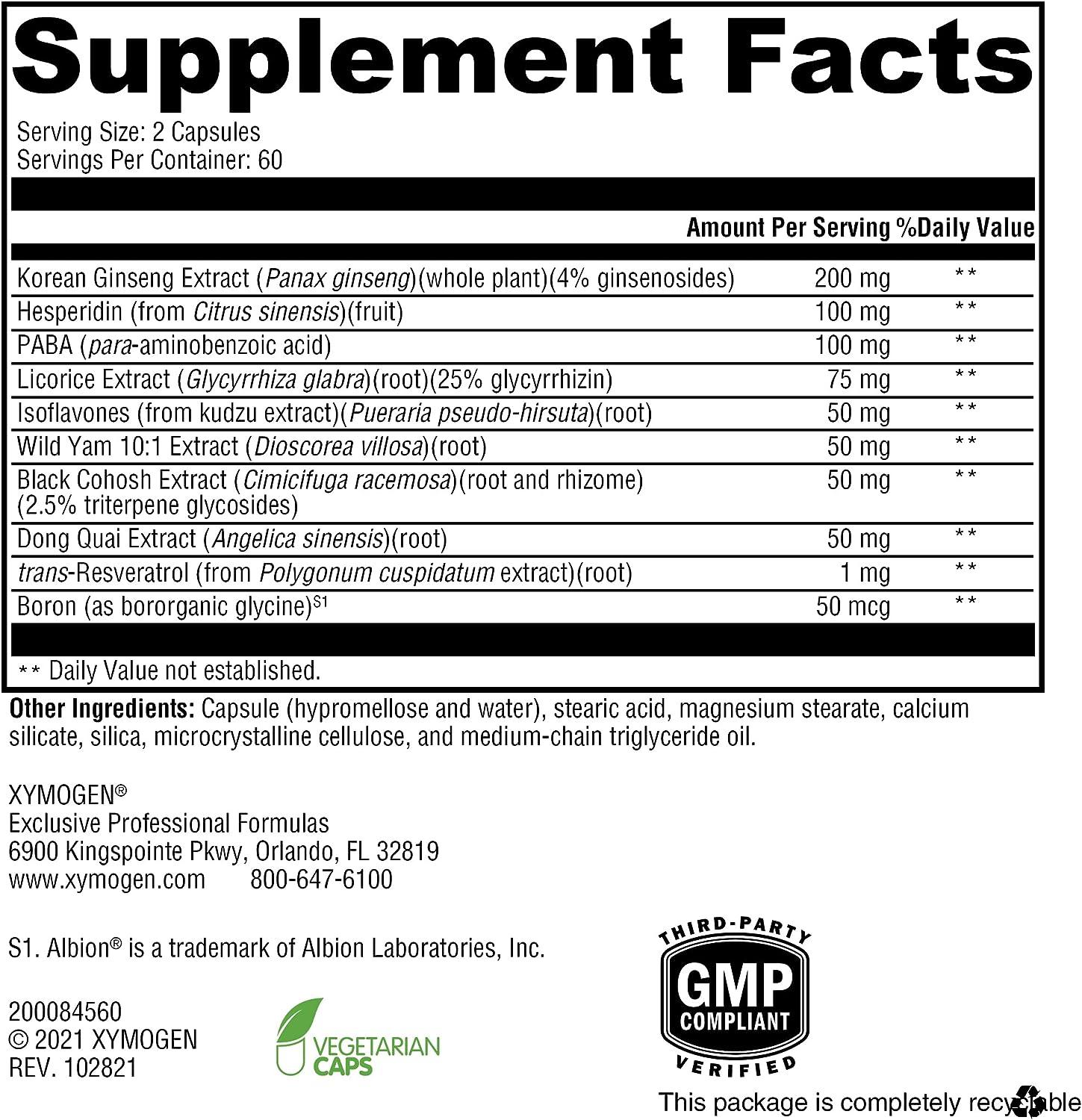 XYMOGEN MedCaps Menopause Natural Support for Menopausal Symptoms