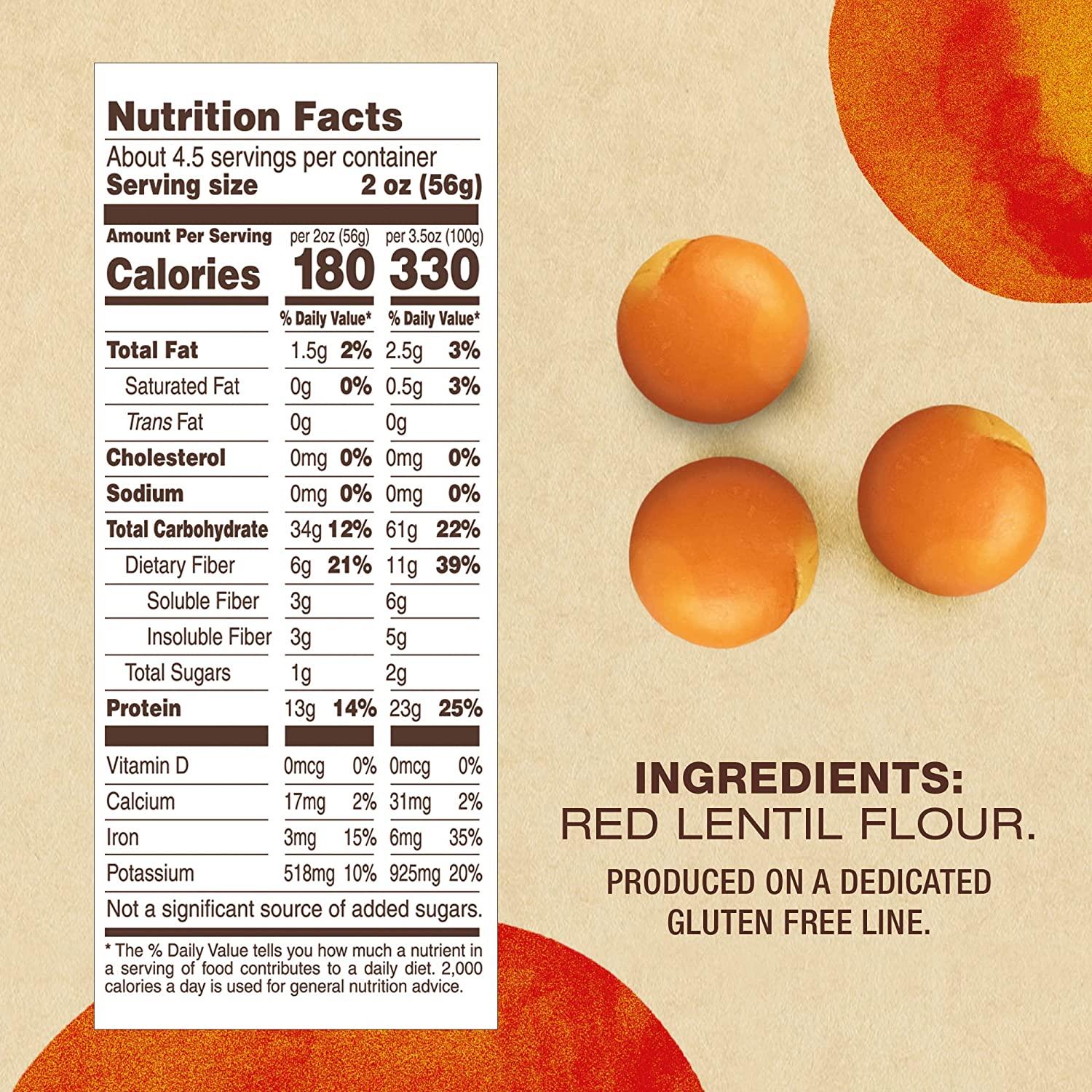 Barilla Red Lentil Penne Pasta, 8.8 oz (Pack of 10) Vegan, Gluten