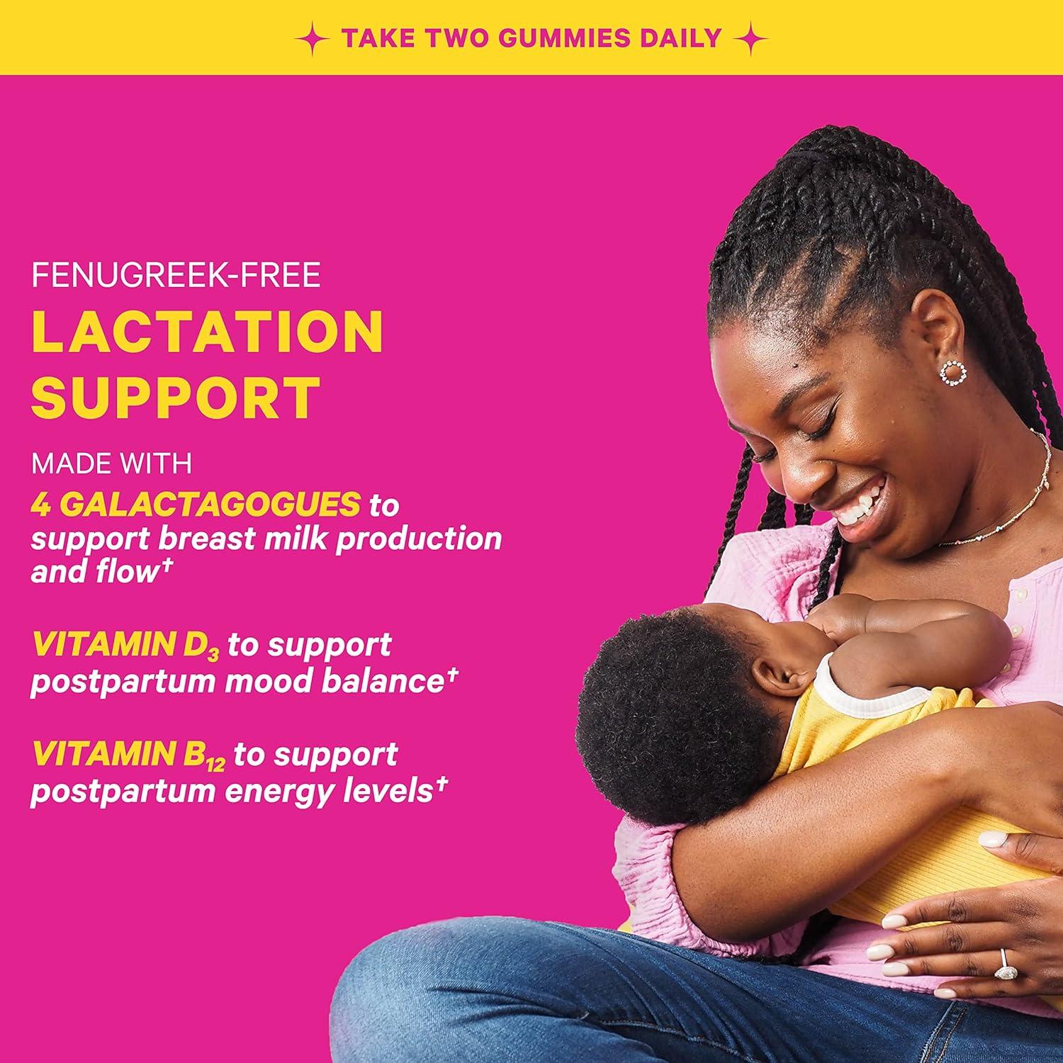 Pink Stork Lactation Support Gummies Lactation Supplement with Alfalfa