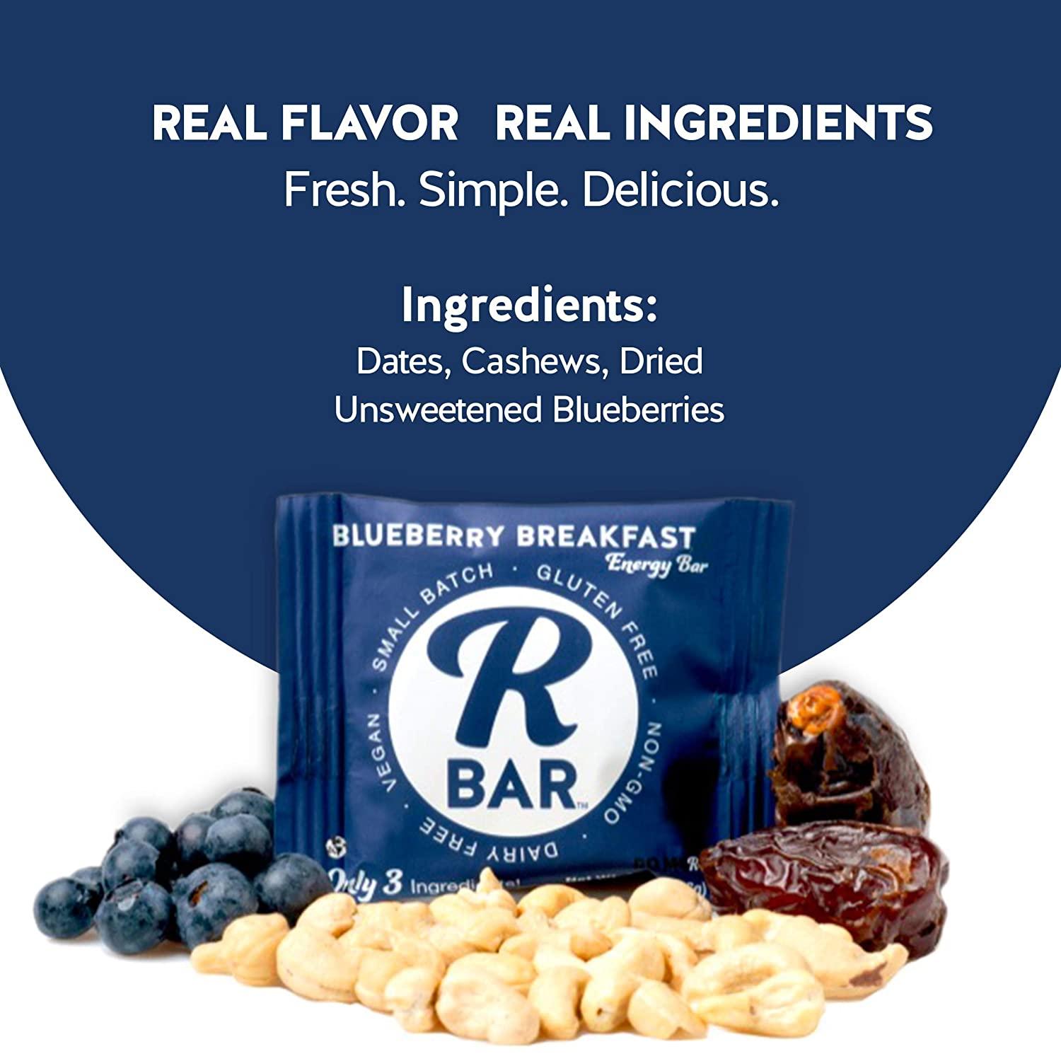 RBar Energy Bar Starter Pack Variety Dairy & Gluten Free Snacks