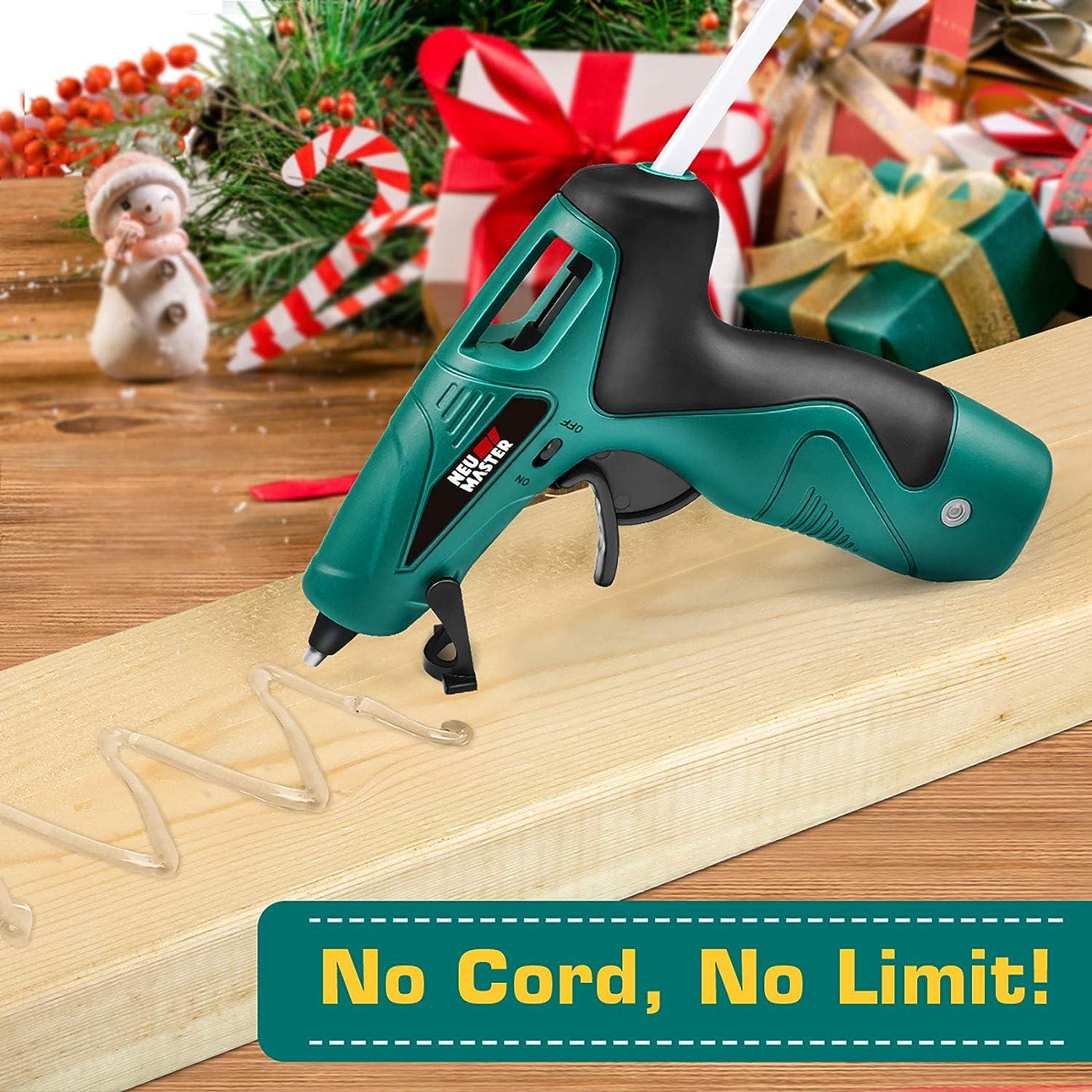 Cordless Hot Glue Gun Rapid Heating UL Certified Glue Gun Kit with Premium Glue Stick NEU MASTER