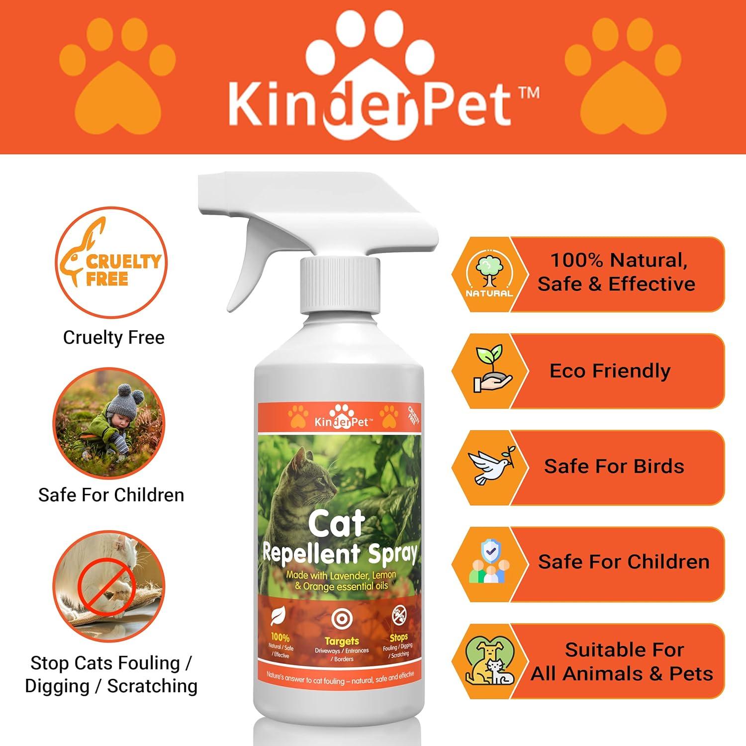 KinderPet Cat Repellent Spray Stop Cats Anti Fouling Cat Deterrent Stop