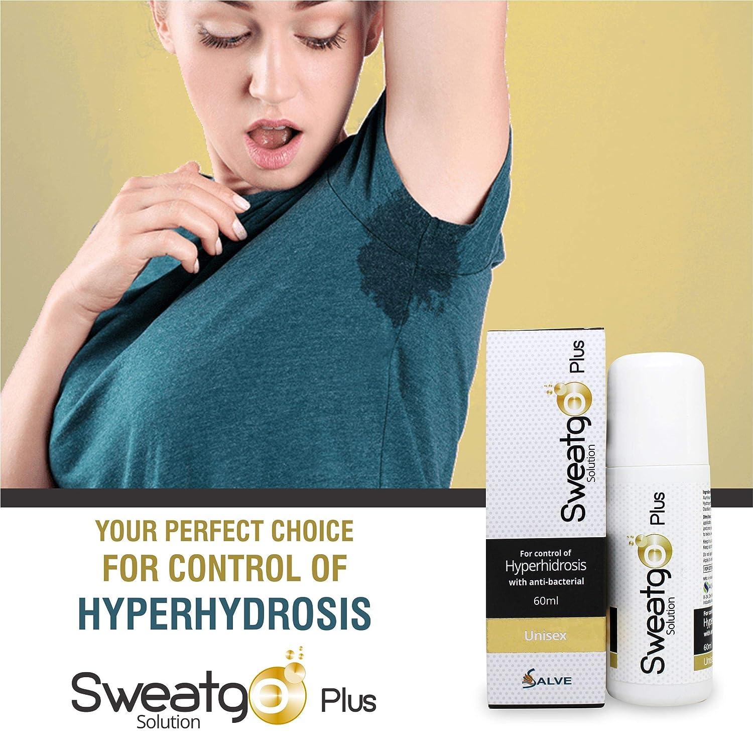 Sweat Go Rollon Antiperspirant for Excessive Sweating and hyperhidrosis Clinical Strength