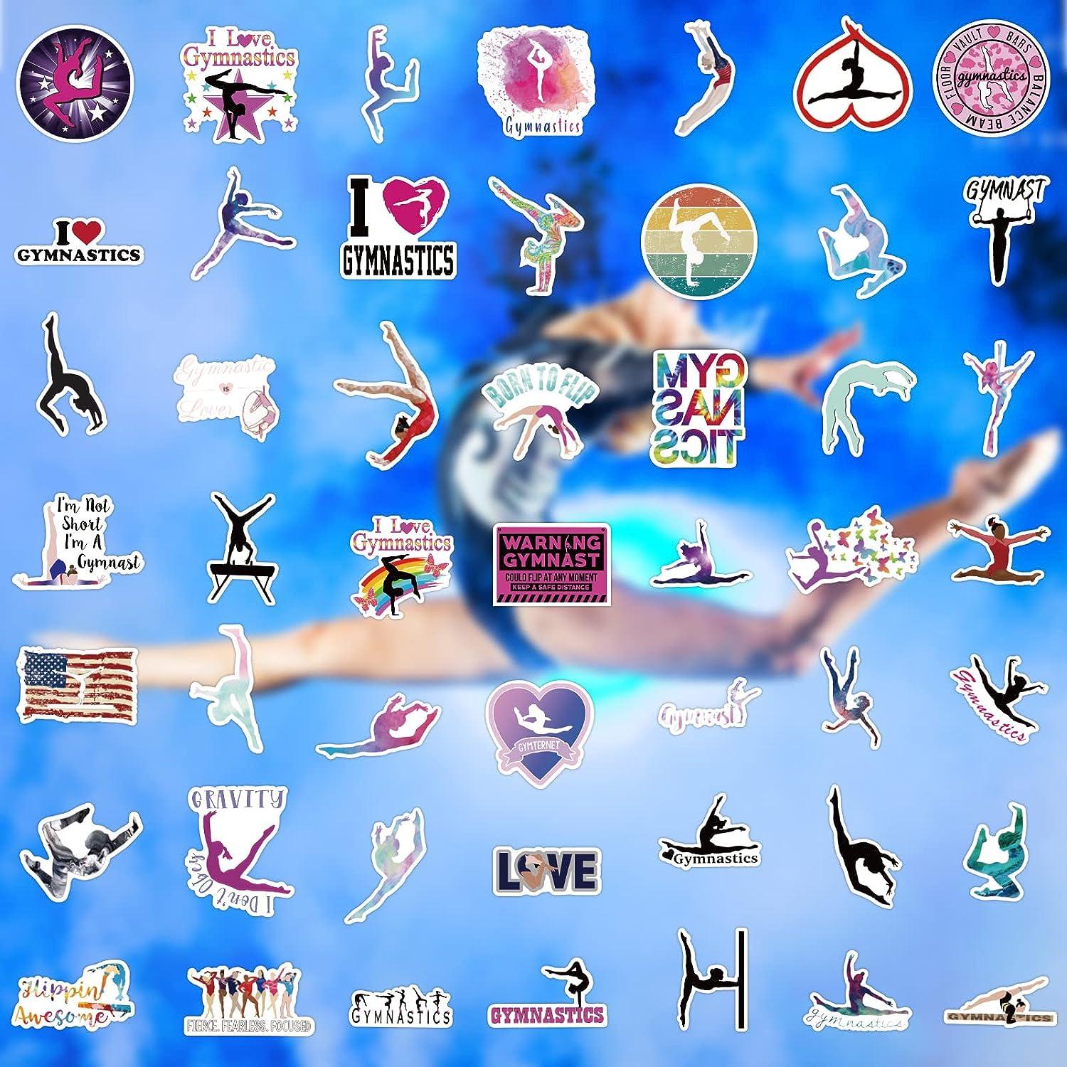 Gymnastics Stickers 100PCS Gymnastics Gifts,Gymnastics Gifts for Girls